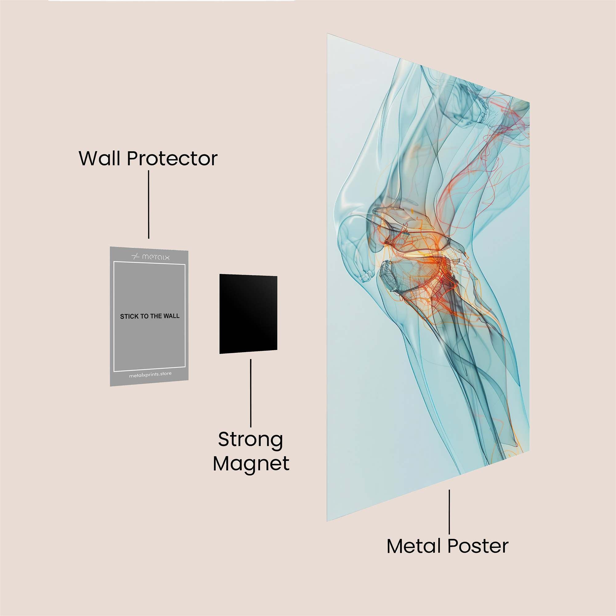 Knee Inflammation Safe Wall Magnetic / M