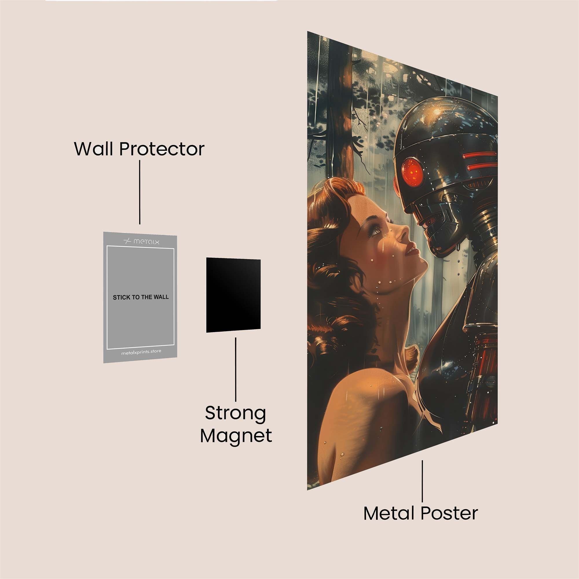 Robot Romance Safe Wall Magnetic / M