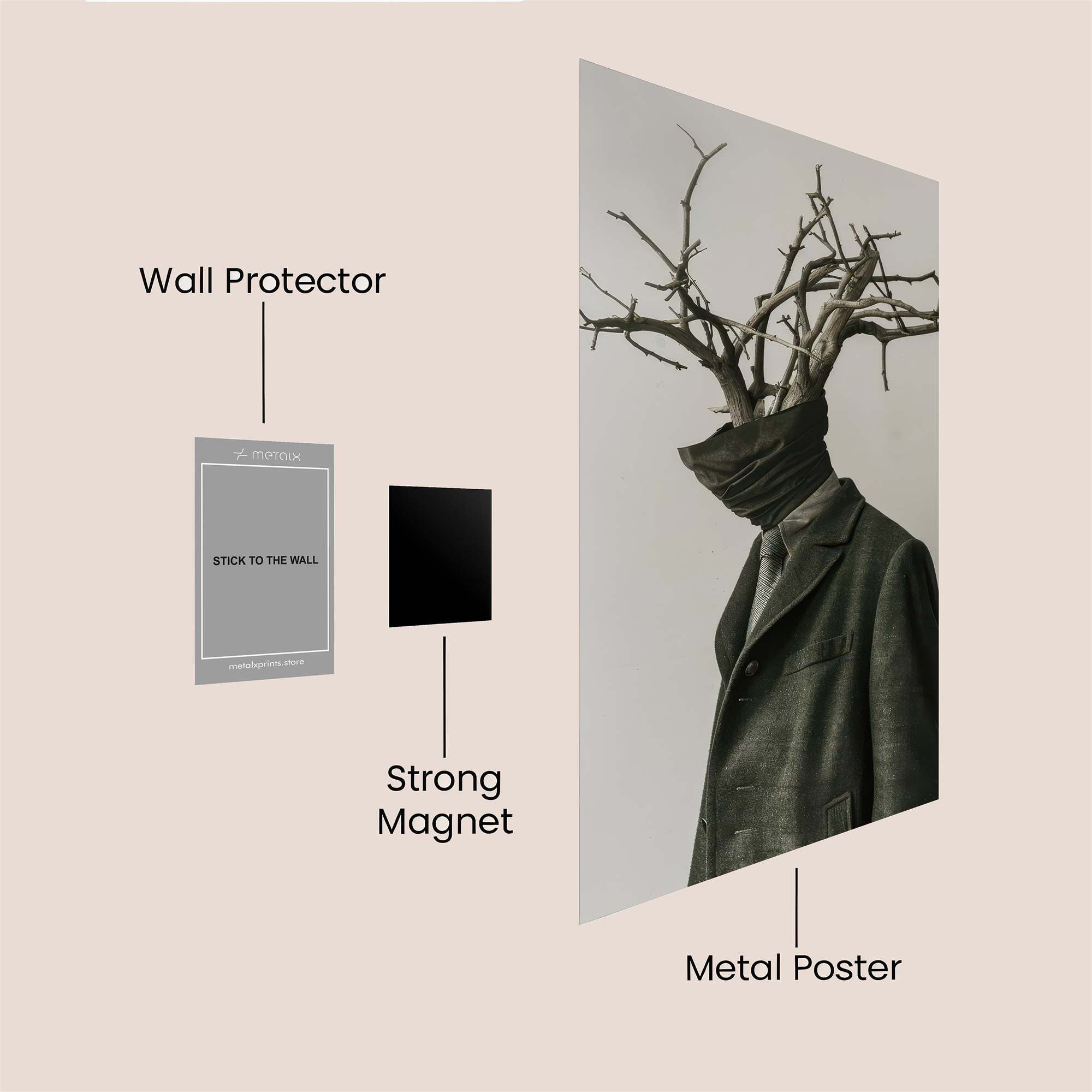 Branch Melancholy Safe Wall Magnetic / M