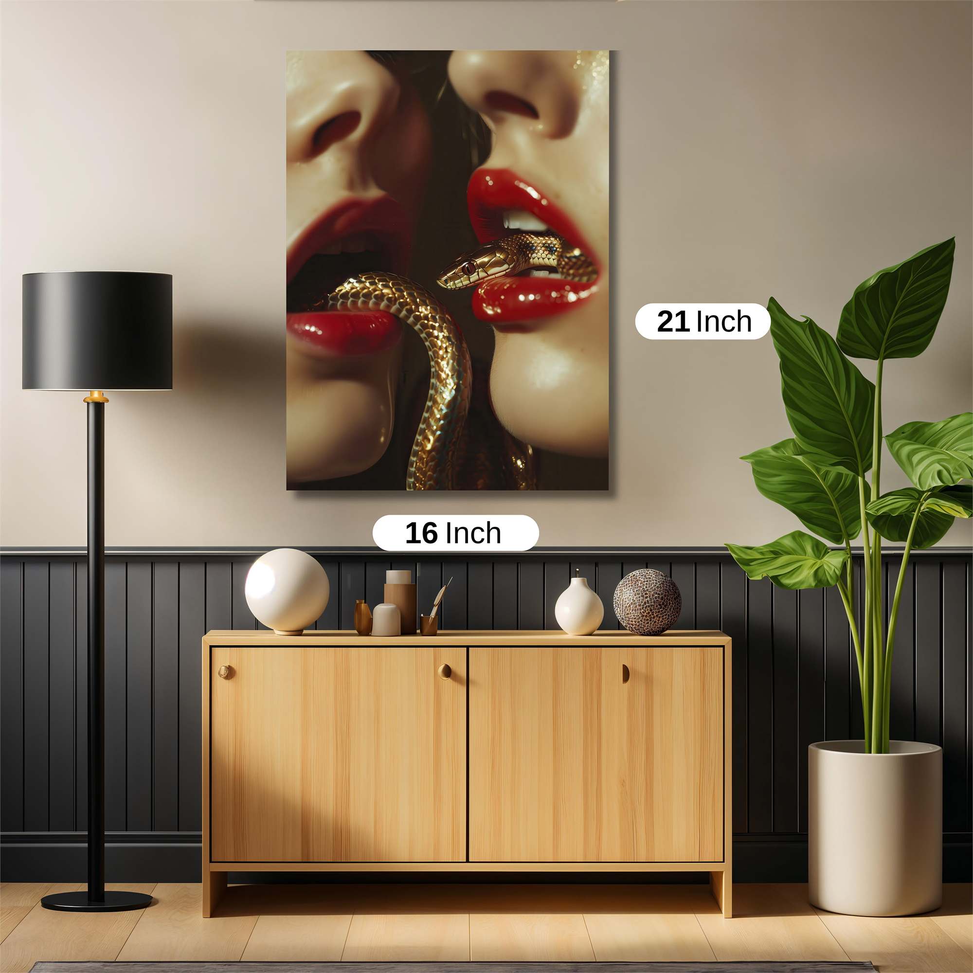 Serpentine Seduction Safe Wall Magnetic / M