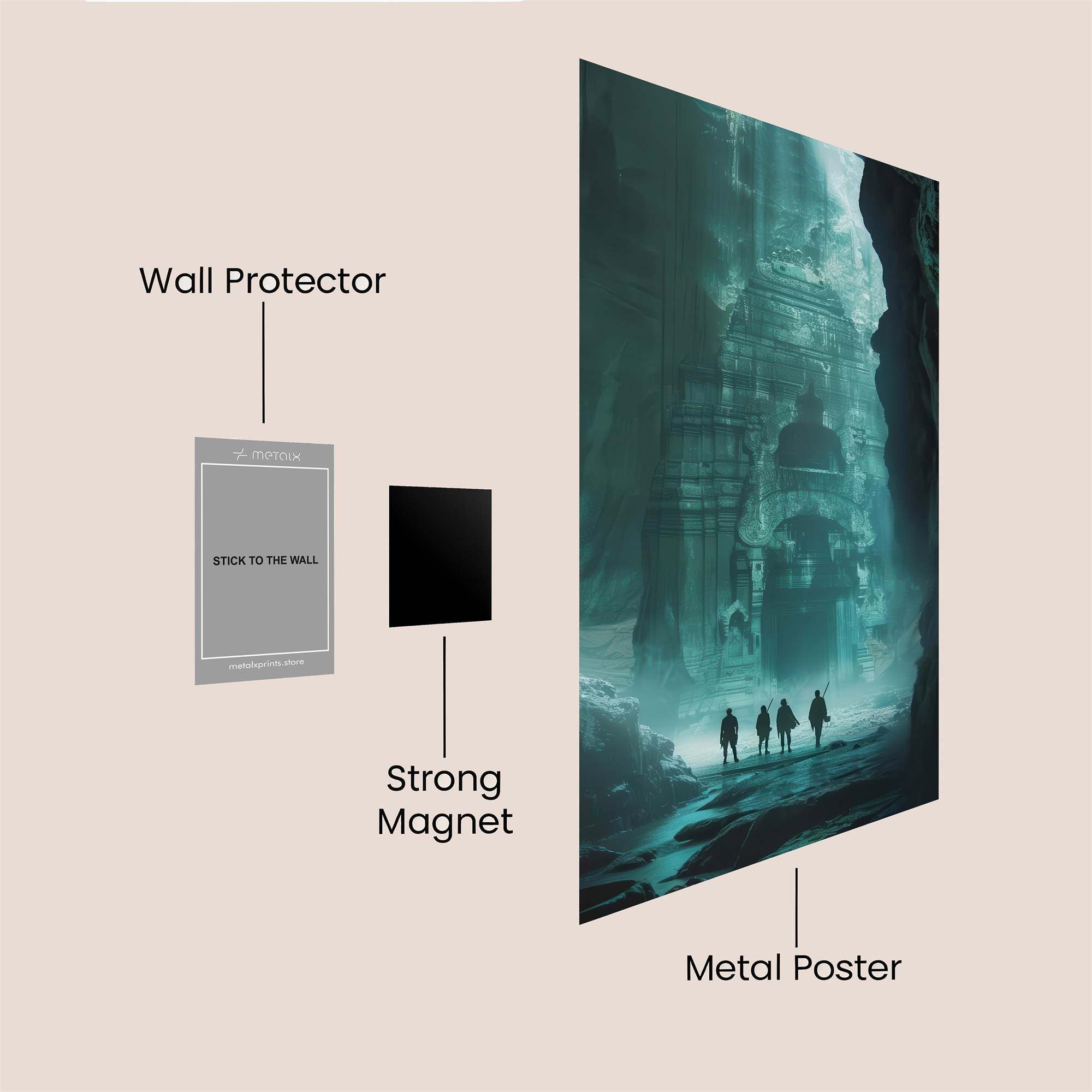 Temple Enigma Safe Wall Magnetic / M