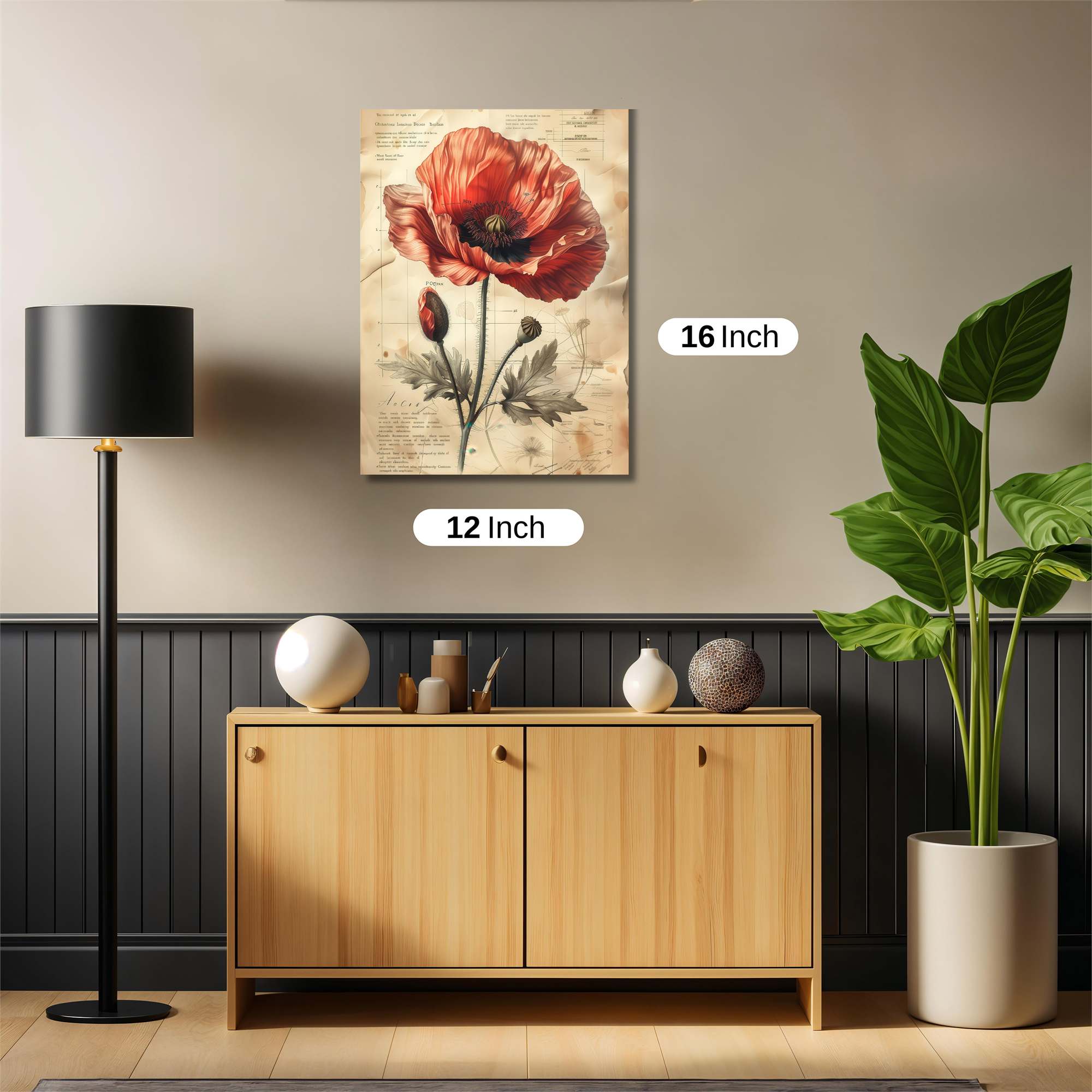 Poppy Whimsy Safe Wall Magnetic / M