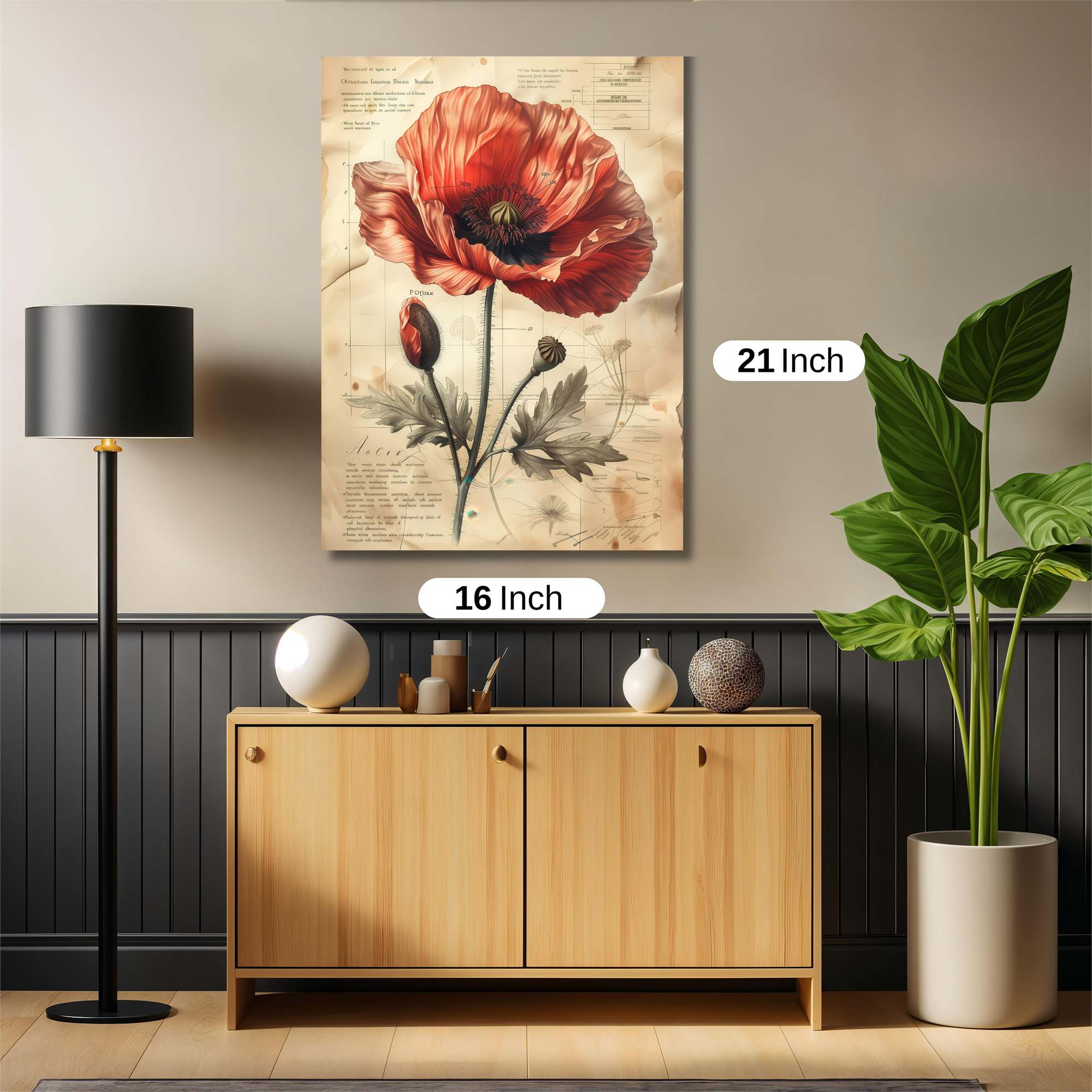Poppy Whimsy Safe Wall Magnetic / M