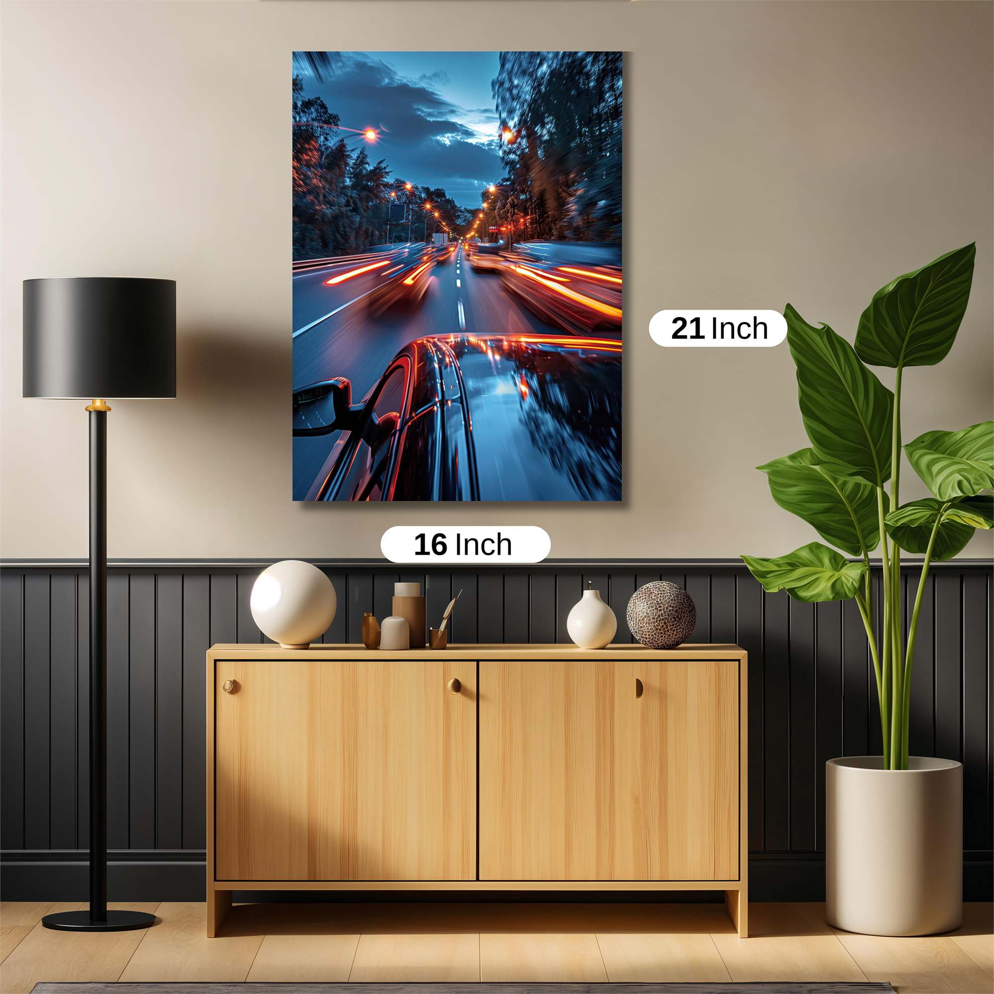 Highway Rush Safe Wall Magnetic / M
