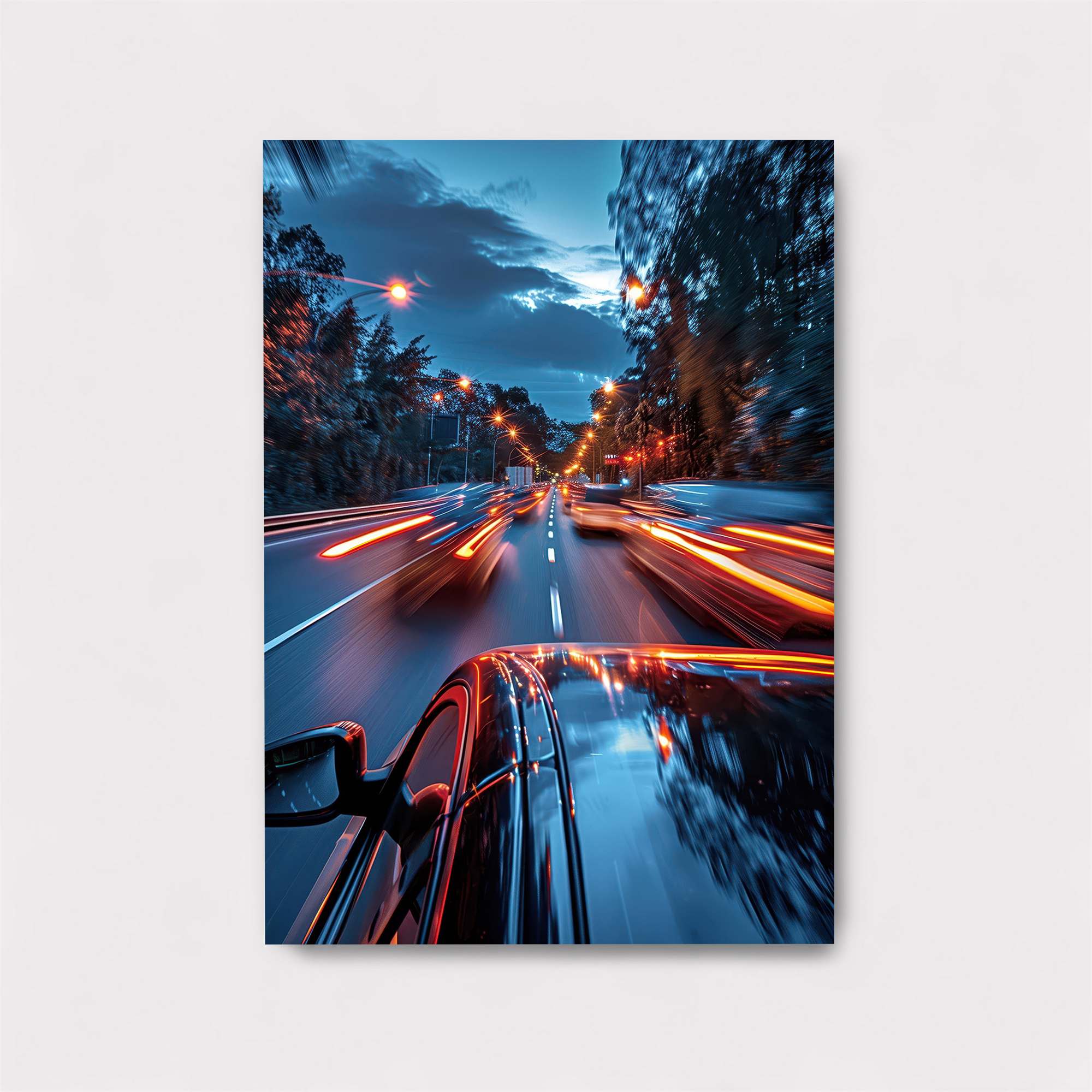 Highway Rush Safe Wall Magnetic / M