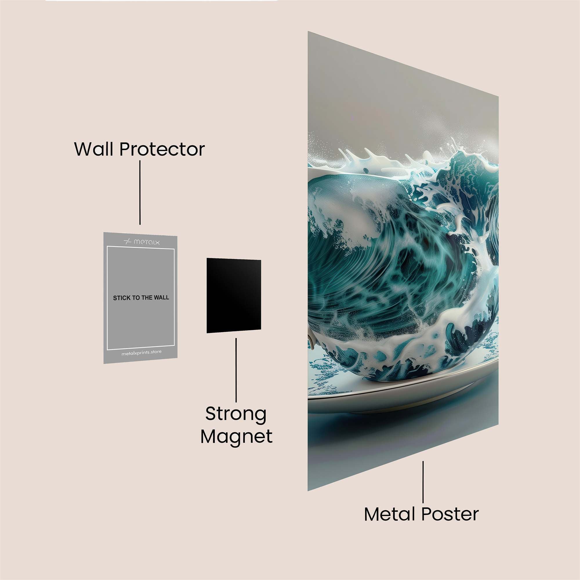 Wave Whimsy Safe Wall Magnetic / M