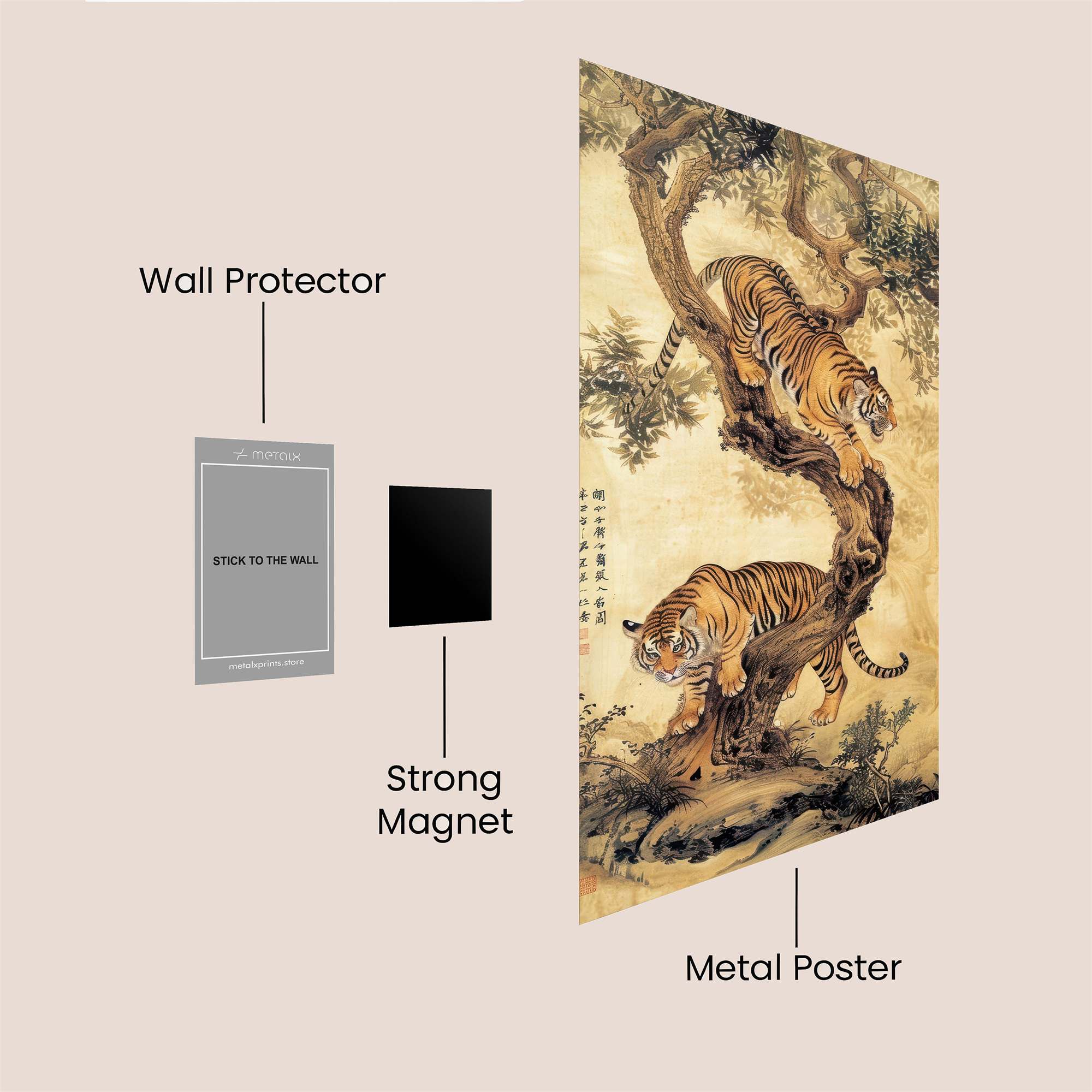 Tiger Serenity Safe Wall Magnetic / M