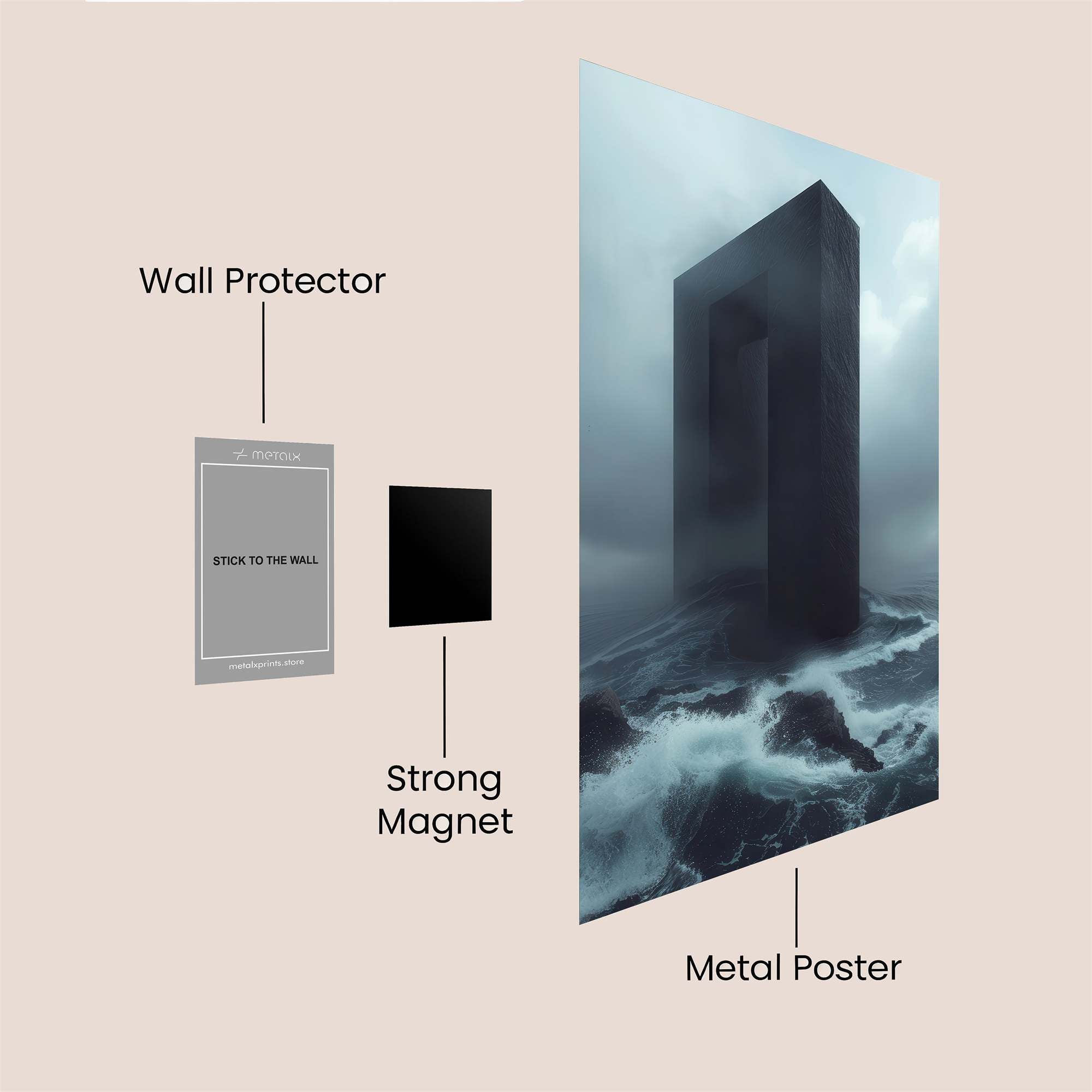 Monolith Mystery Safe Wall Magnetic / M