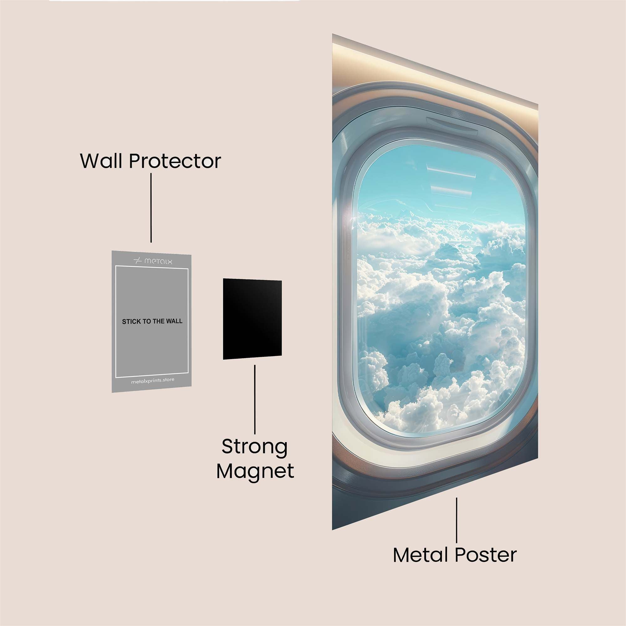 Sky Serenity Safe Wall Magnetic / M