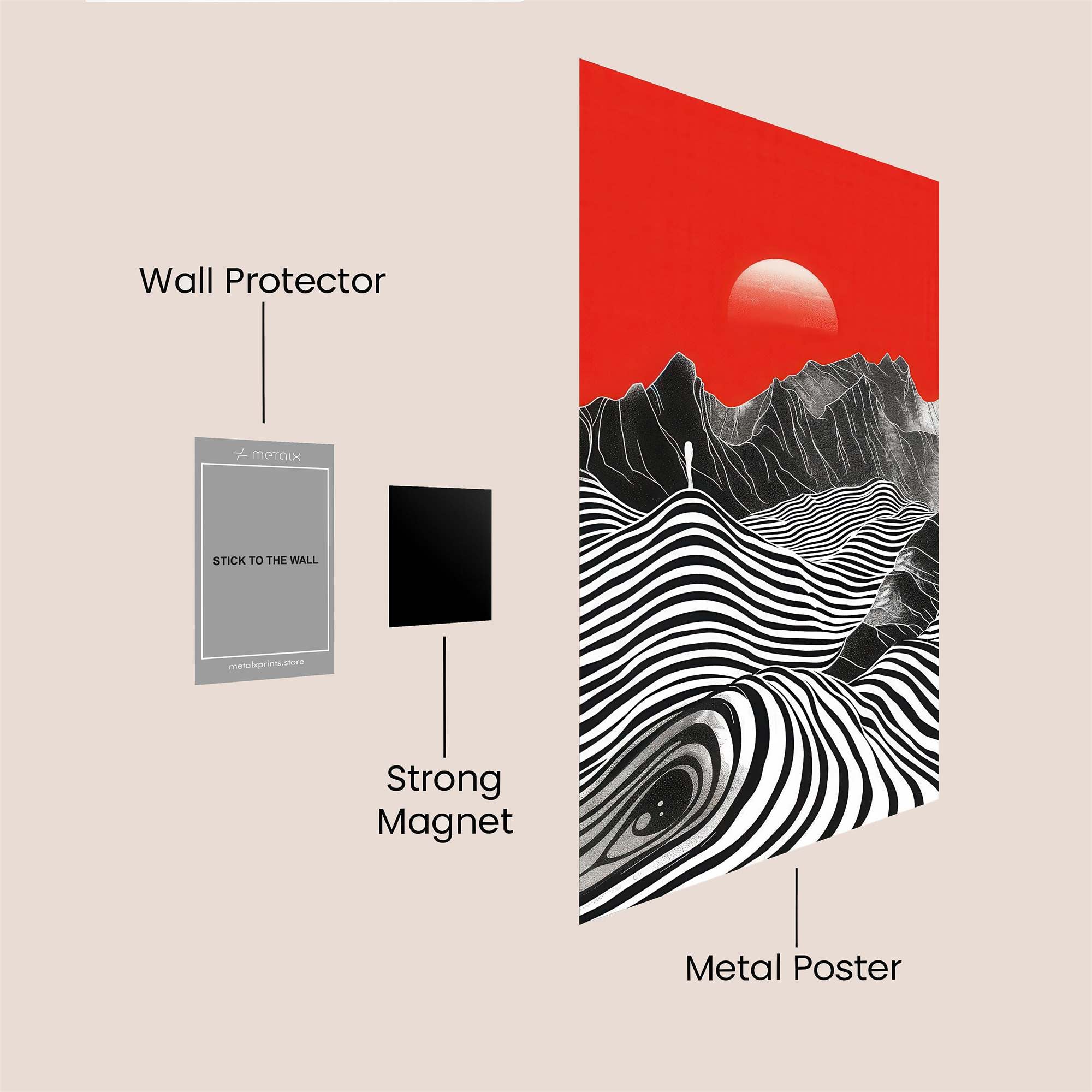 Sunrise Serenity Safe Wall Magnetic / M