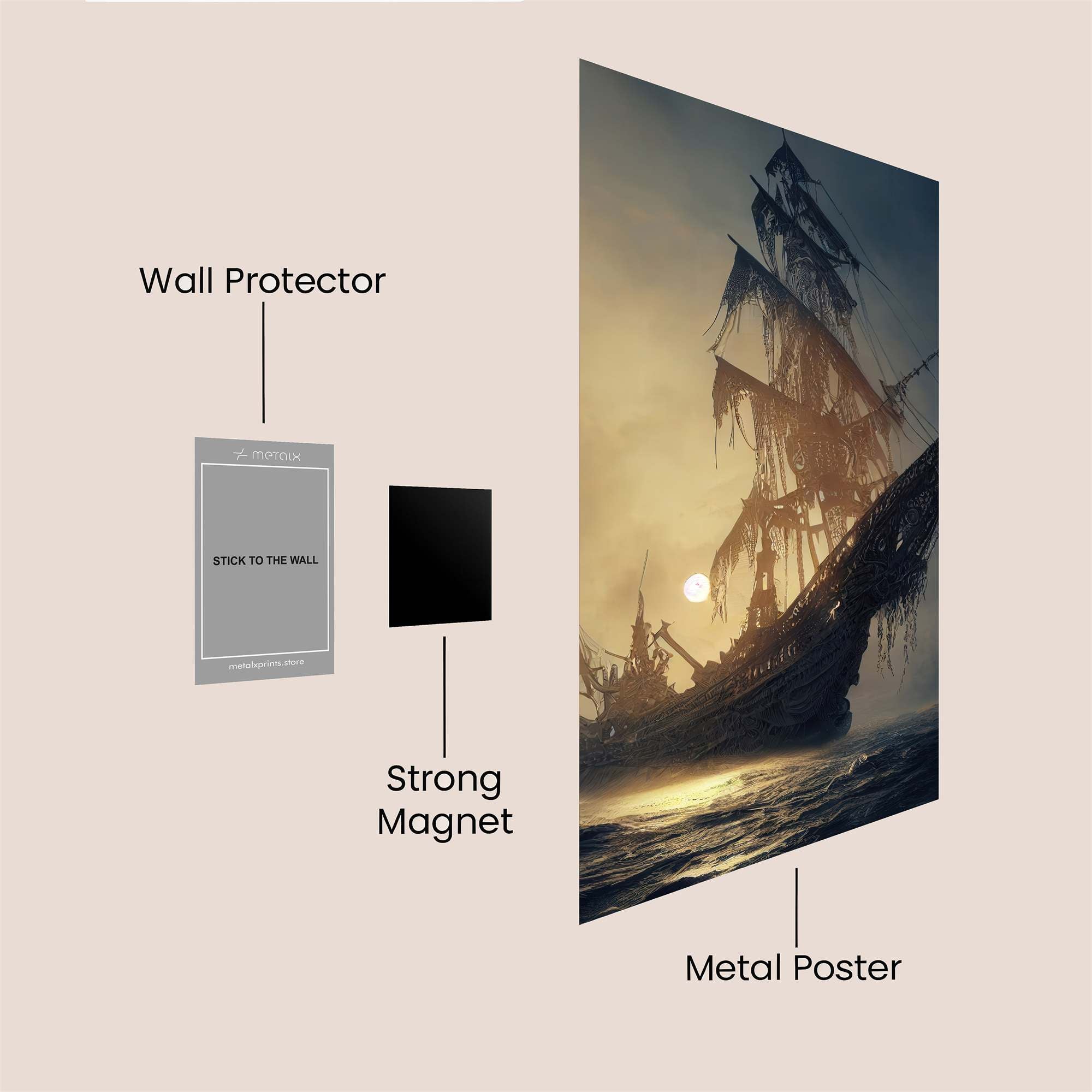 Ghostly Voyage Safe Wall Magnetic / M