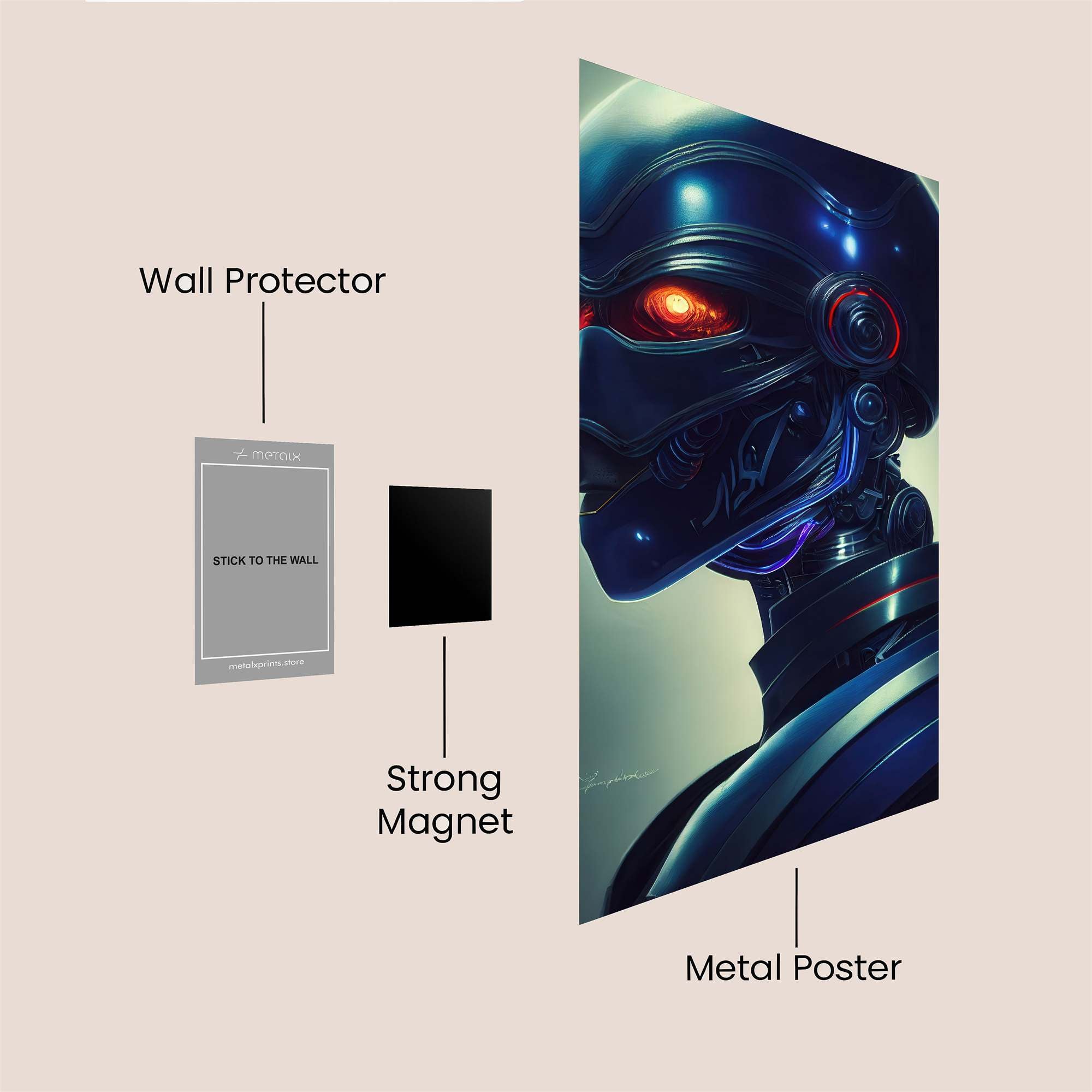 Robot Sentinel Safe Wall Magnetic / M