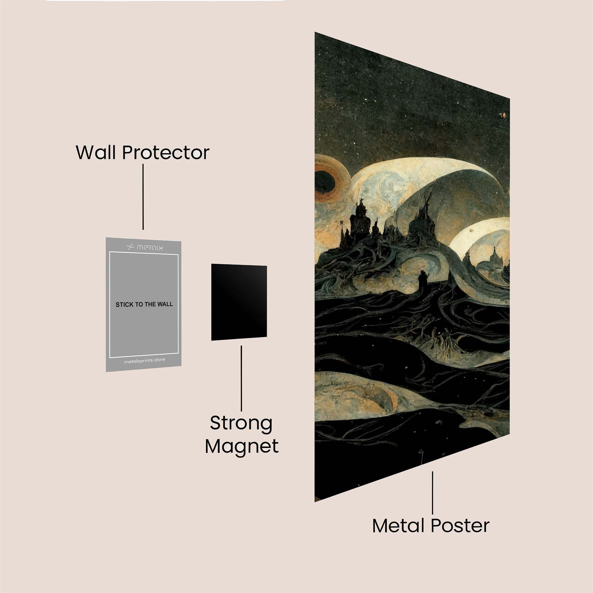 Eclipse Enigma Safe Wall Magnetic / M