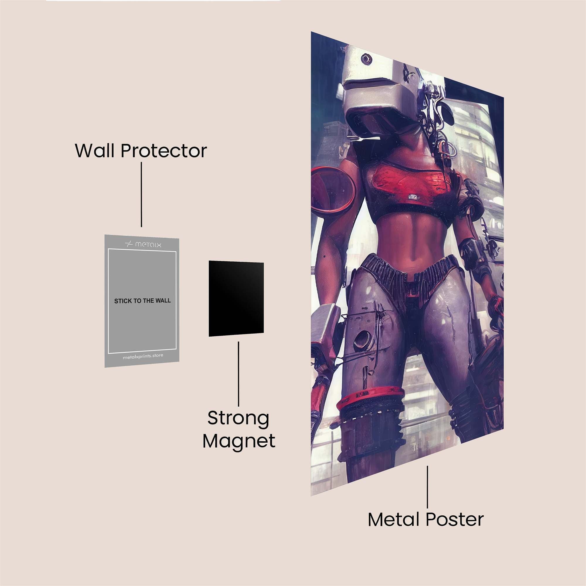 Cyber Enigma Safe Wall Magnetic / M