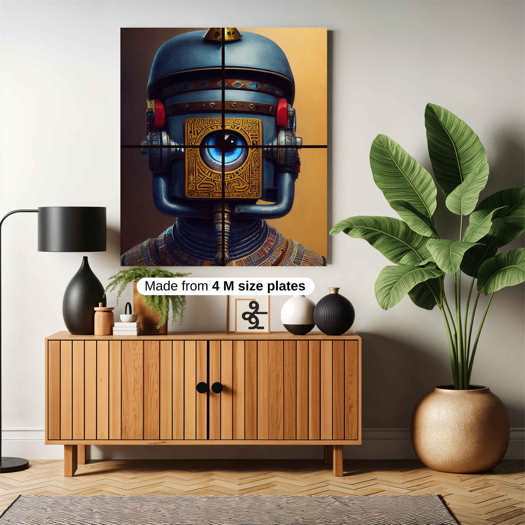 Robot Pharaoh Safe Wall Magnetic / M