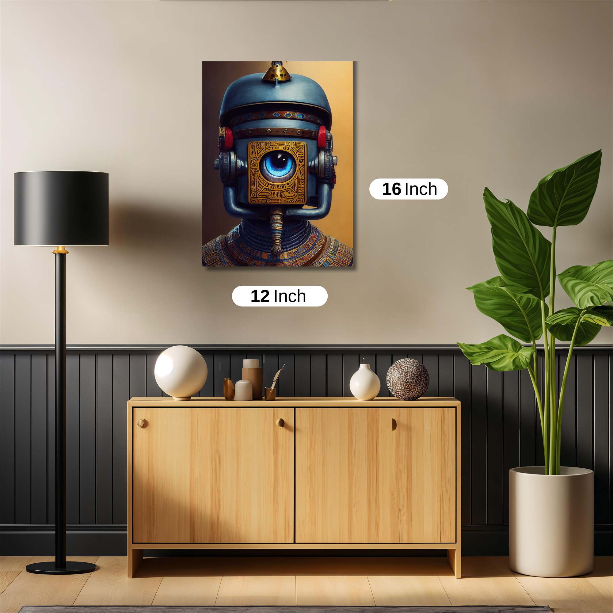 Robot Pharaoh Safe Wall Magnetic / M