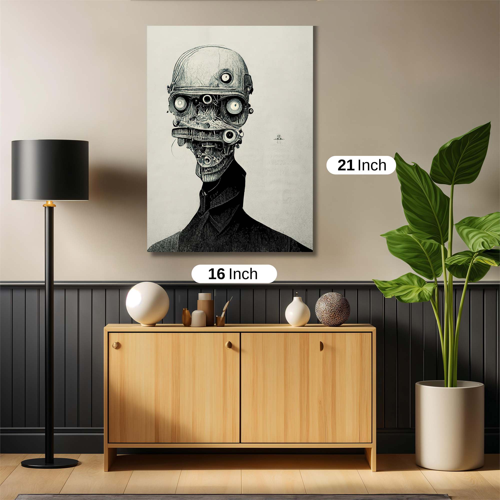 Robot Melancholy Safe Wall Magnetic / M