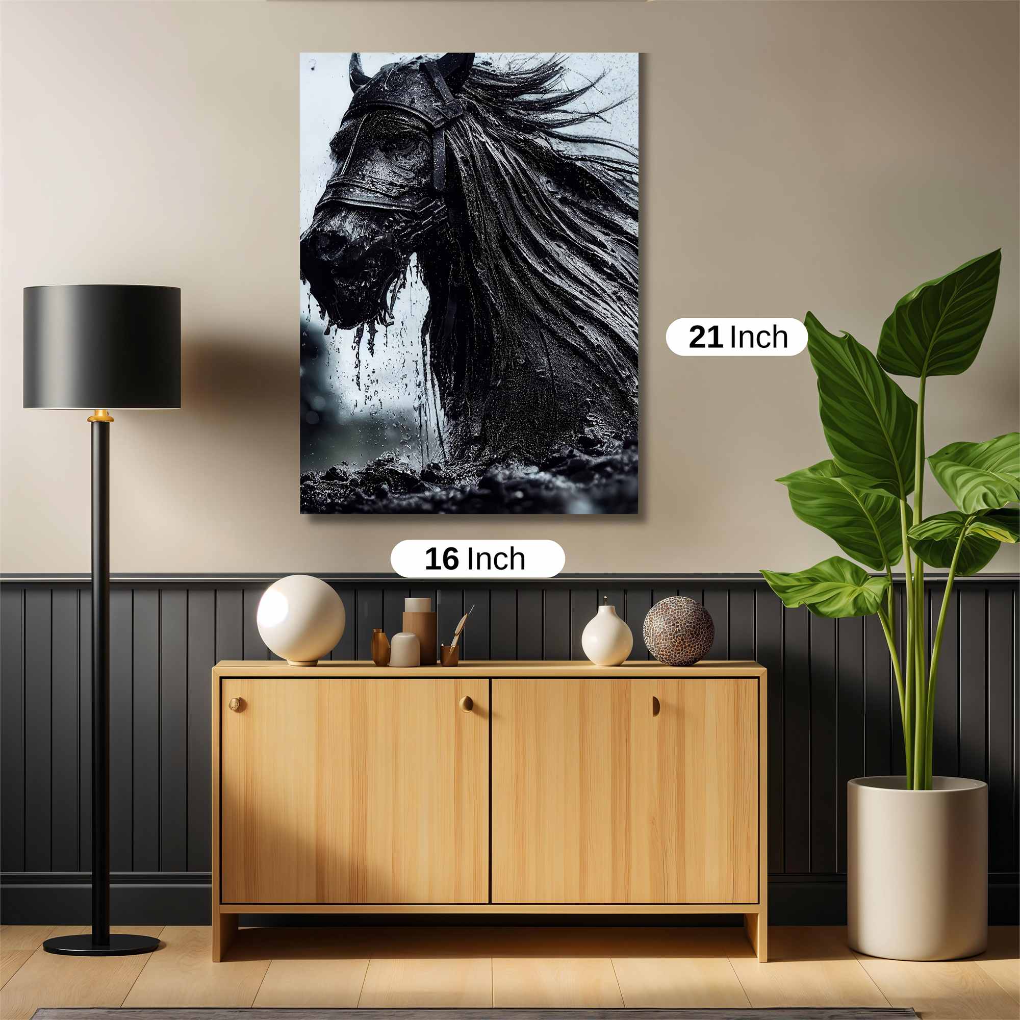 Horse Gloom Safe Wall Magnetic / M