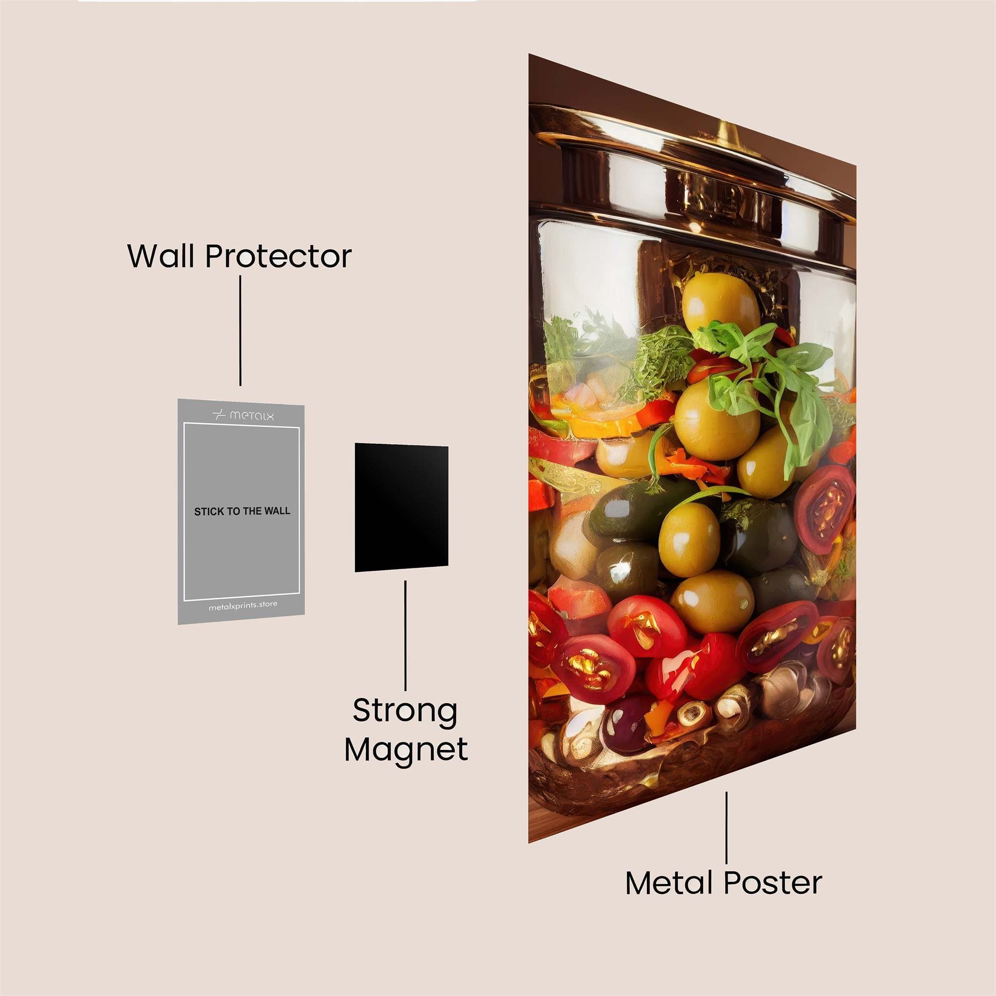 Olive Harmony Safe Wall Magnetic / M