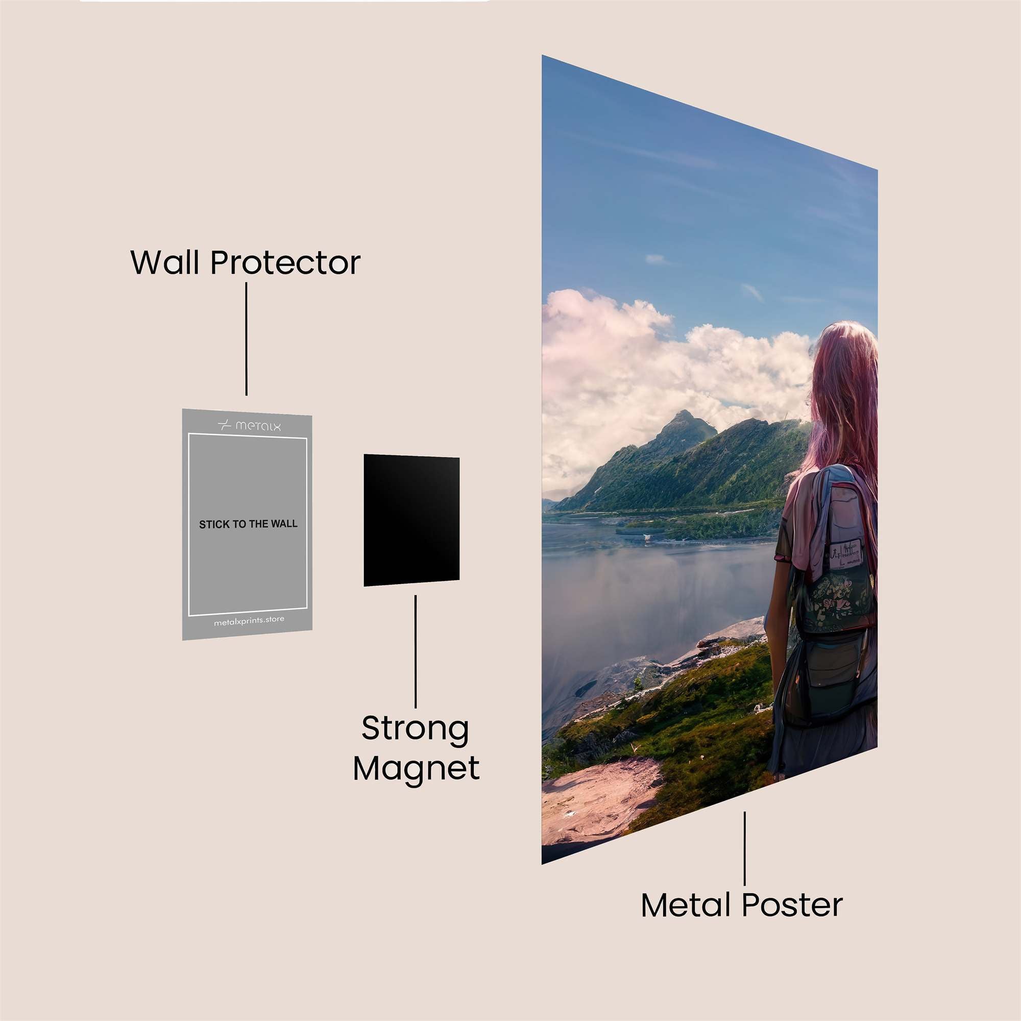 Wanderer's Serenity Safe Wall Magnetic / M