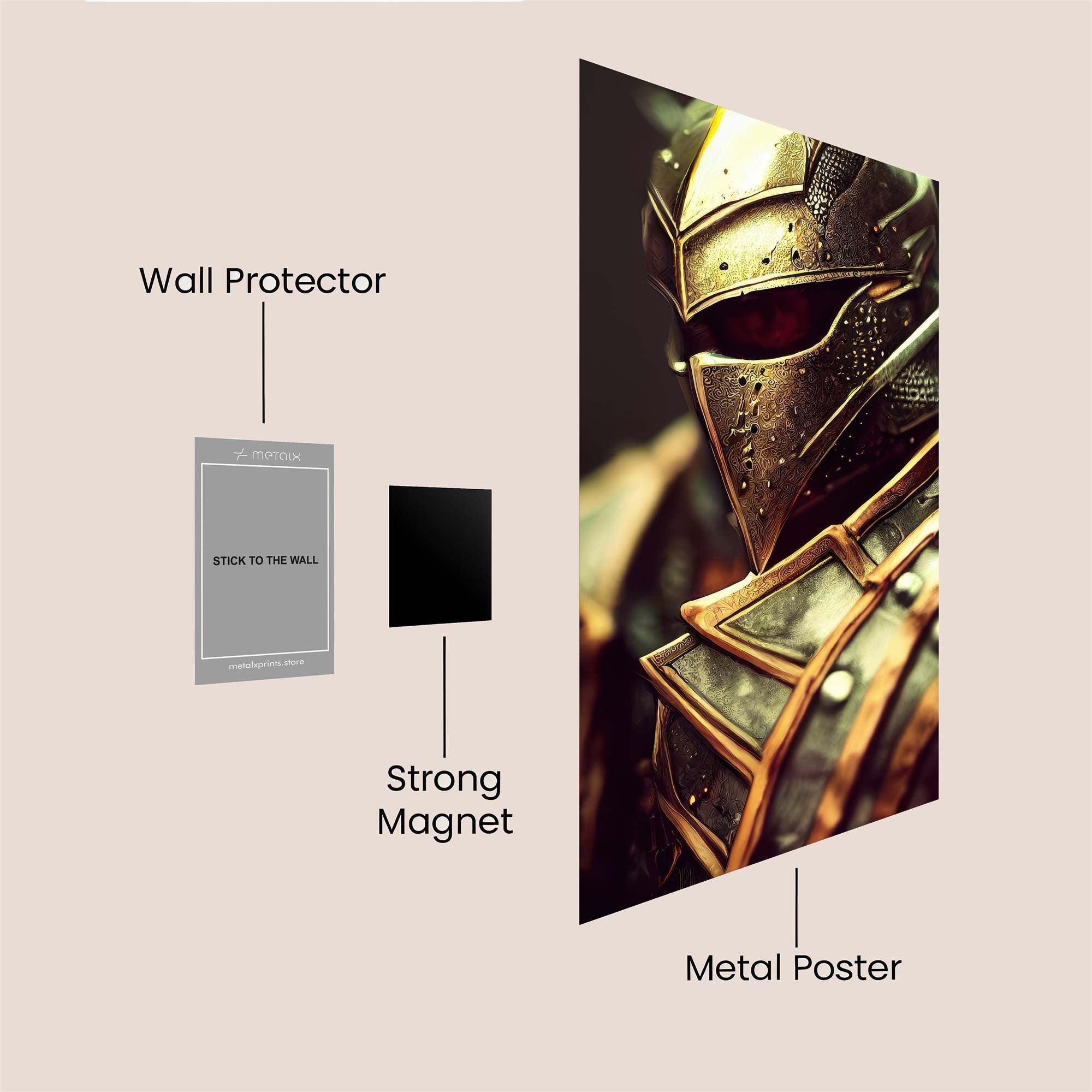 Knightly Valor Safe Wall Magnetic / M