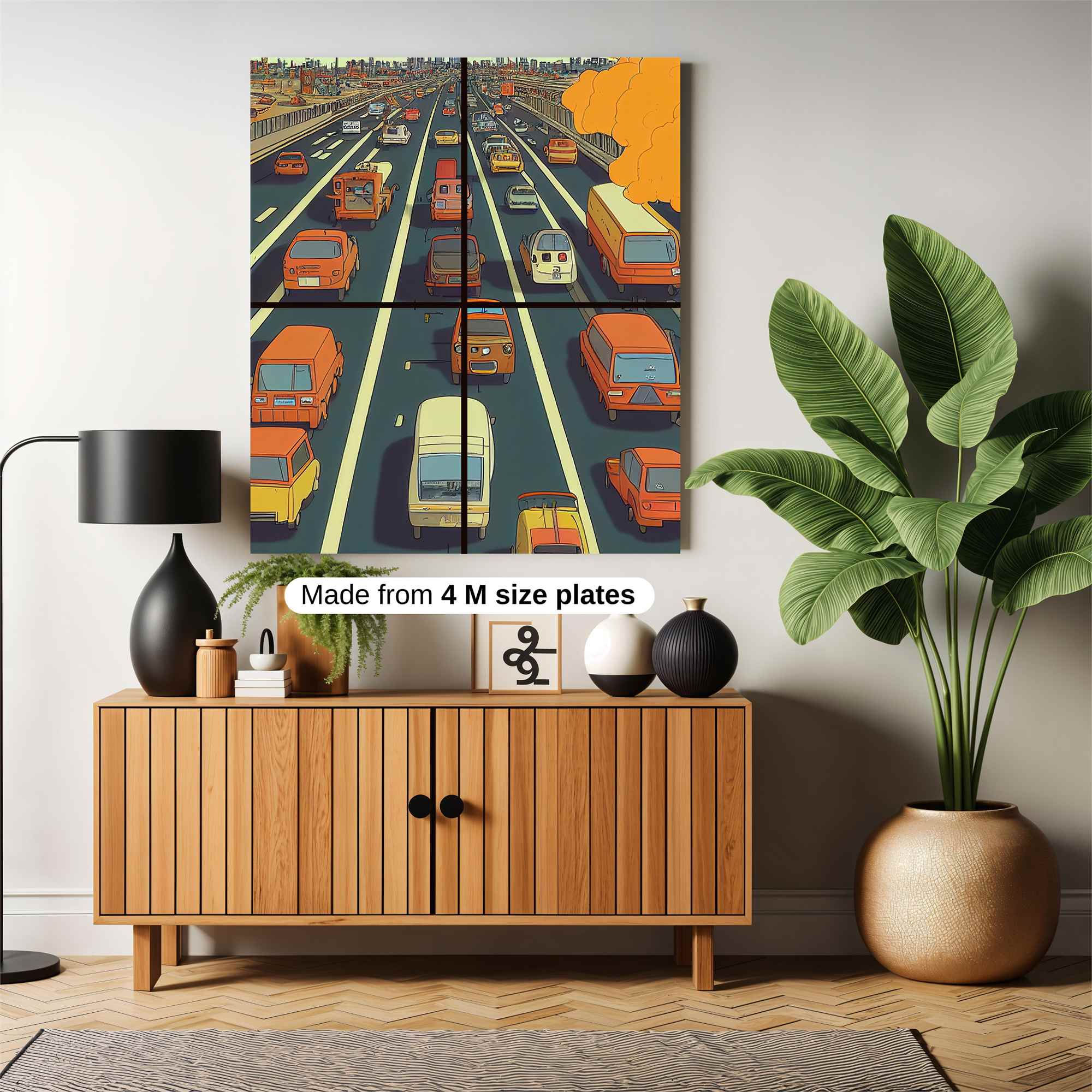 Traffic Jam Safe Wall Magnetic / M