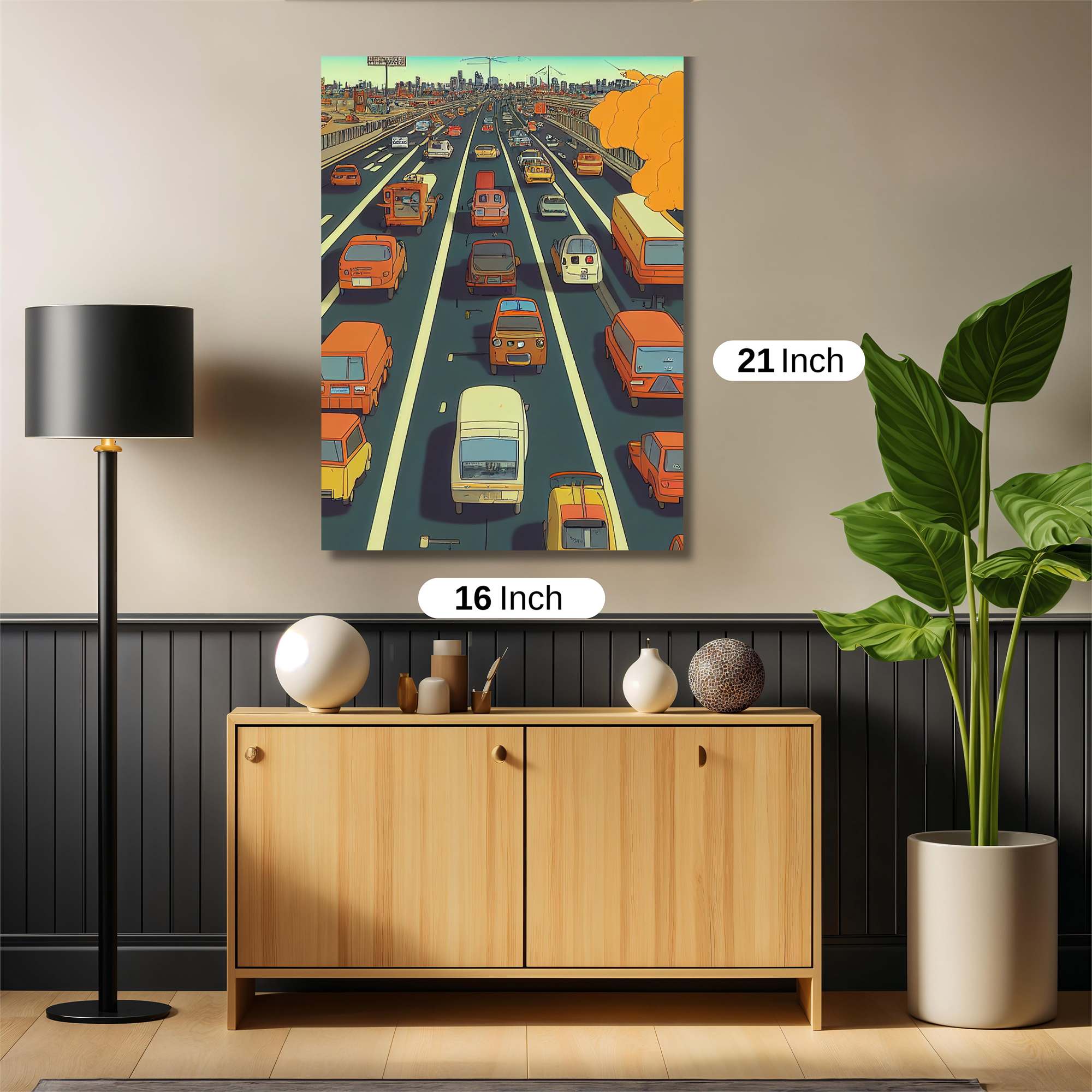 Traffic Jam Safe Wall Magnetic / M