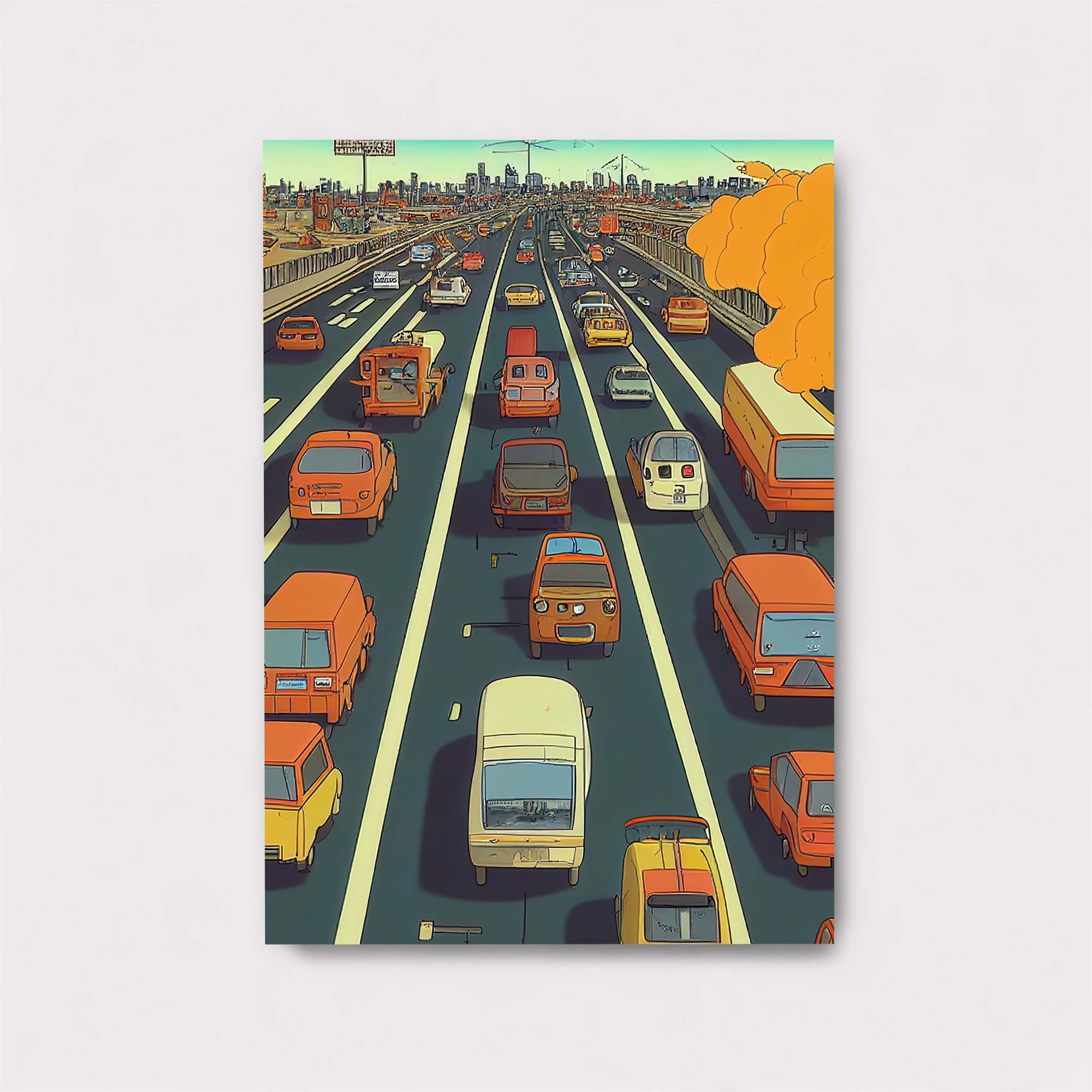 Traffic Jam Safe Wall Magnetic / M
