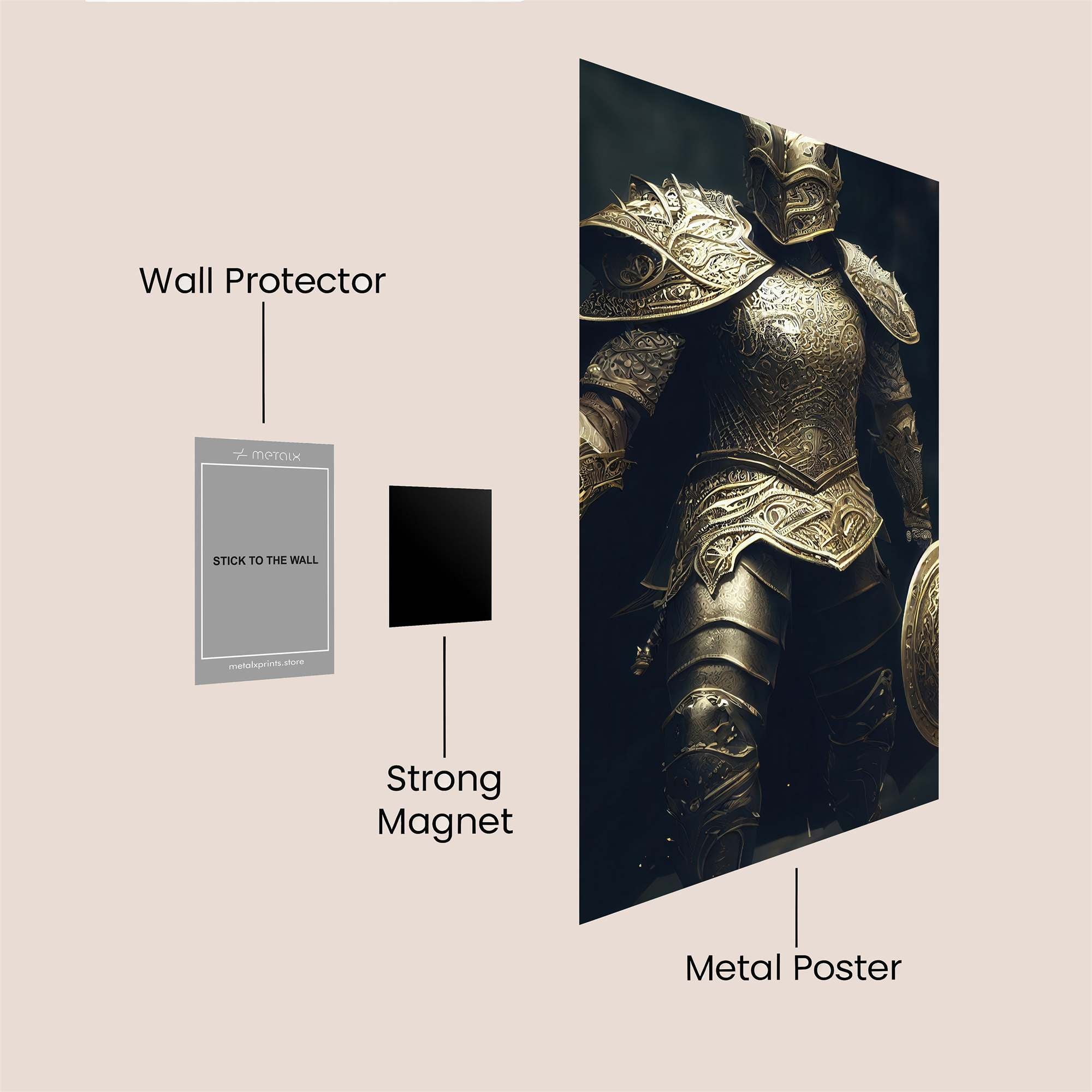 Knight Majestic Safe Wall Magnetic / M