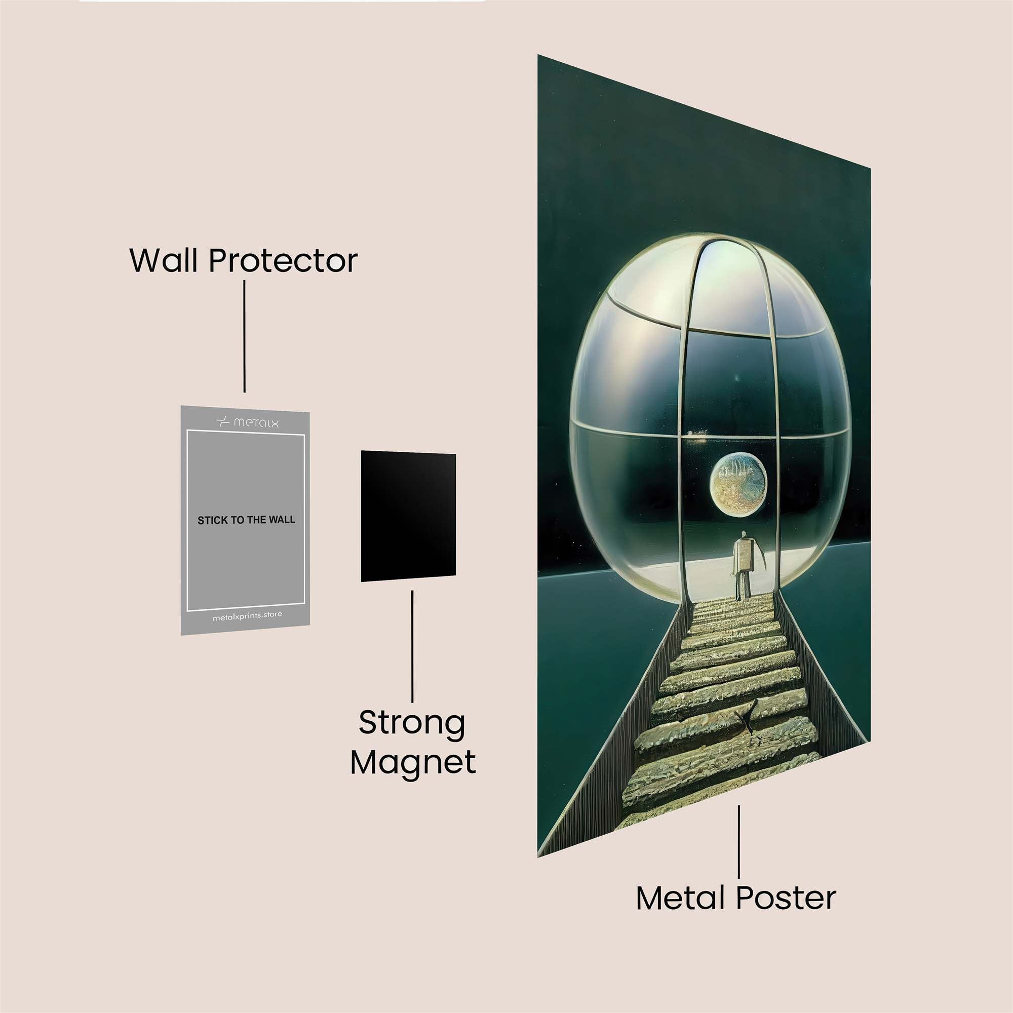Lunar Solitude Safe Wall Magnetic / M