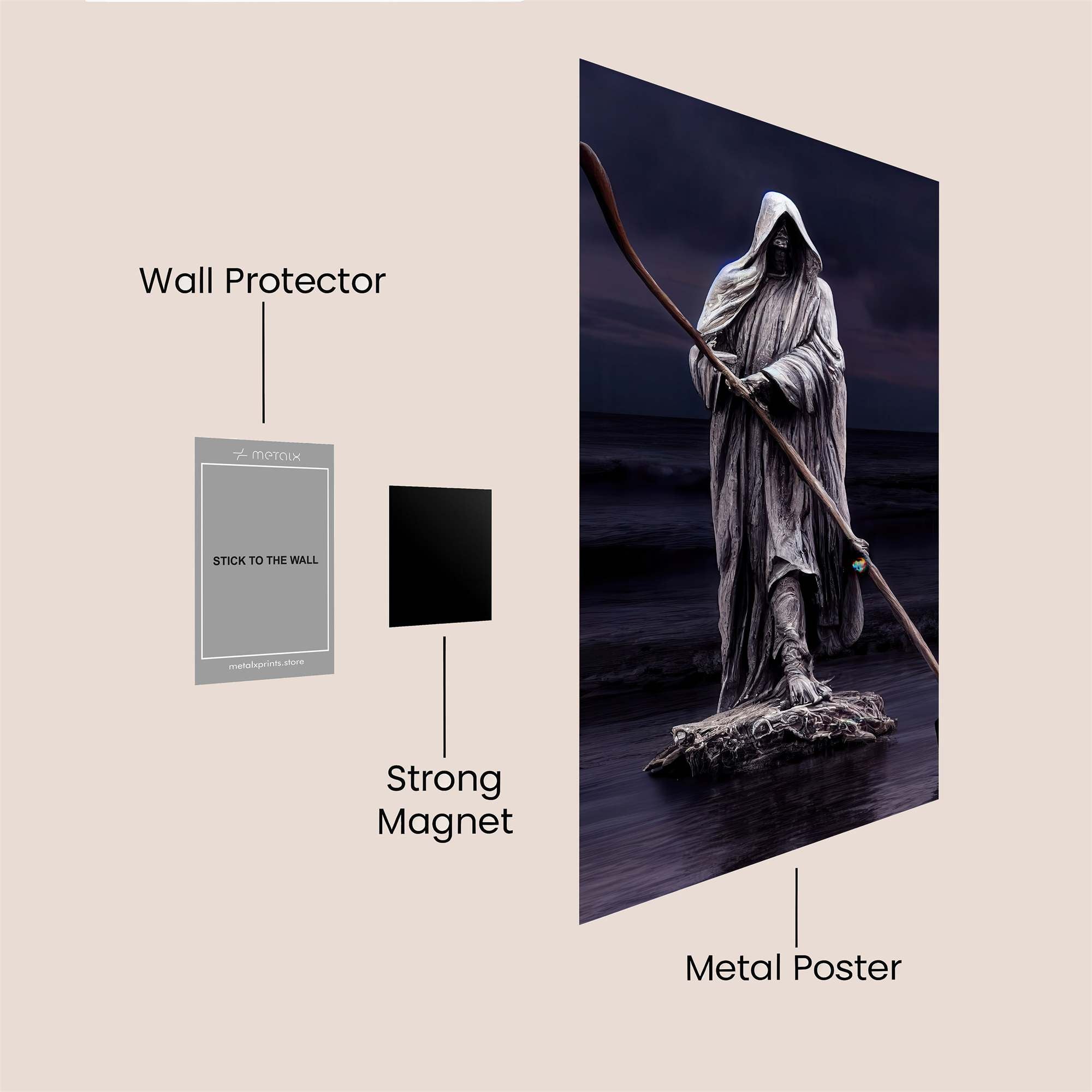 Grim Solitude Safe Wall Magnetic / M