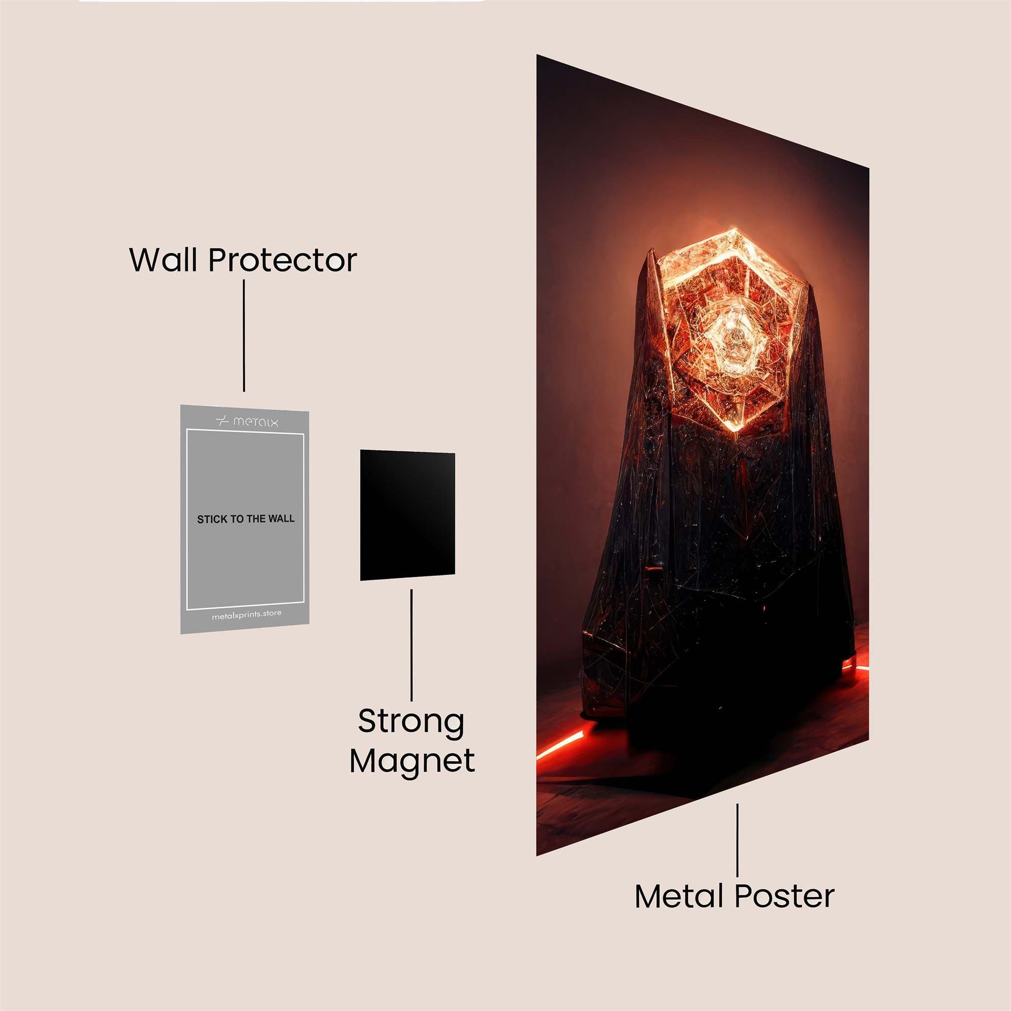 Mystic Ember Safe Wall Magnetic / M