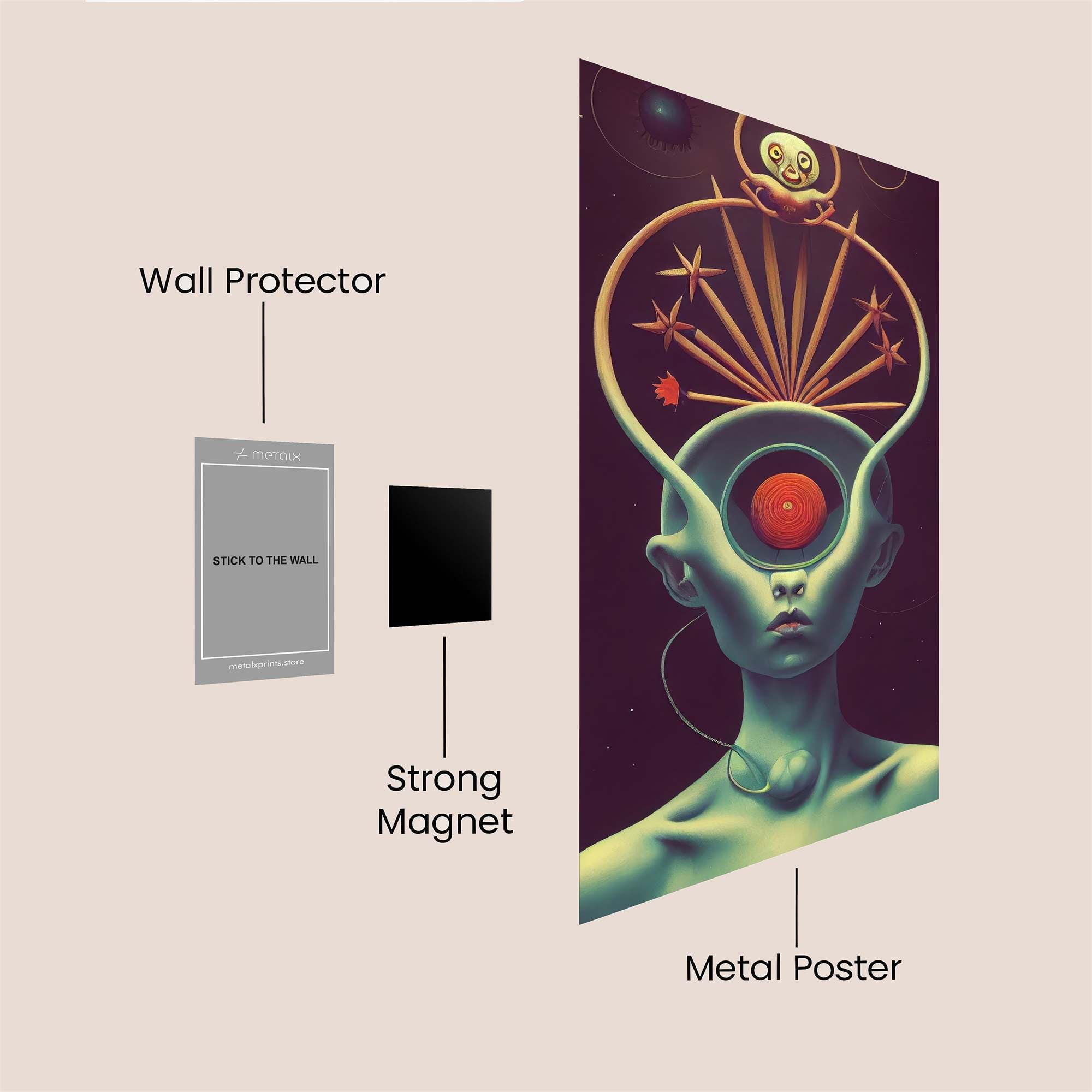 Cosmic Serenity Safe Wall Magnetic / M