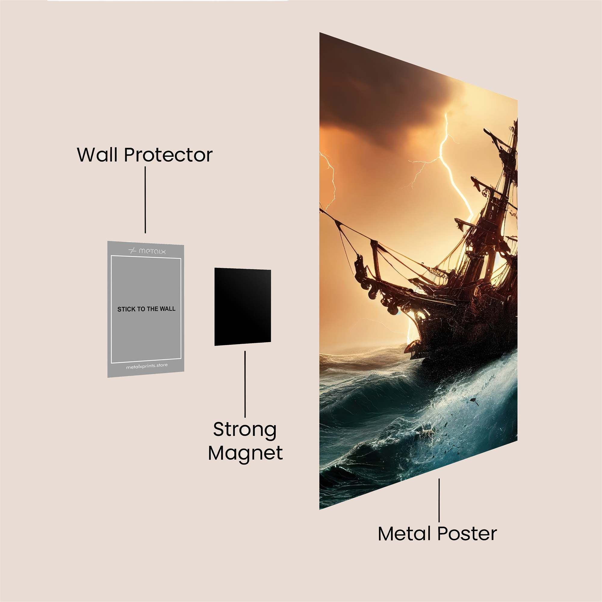 Blackbeard's Rage Safe Wall Magnetic / M