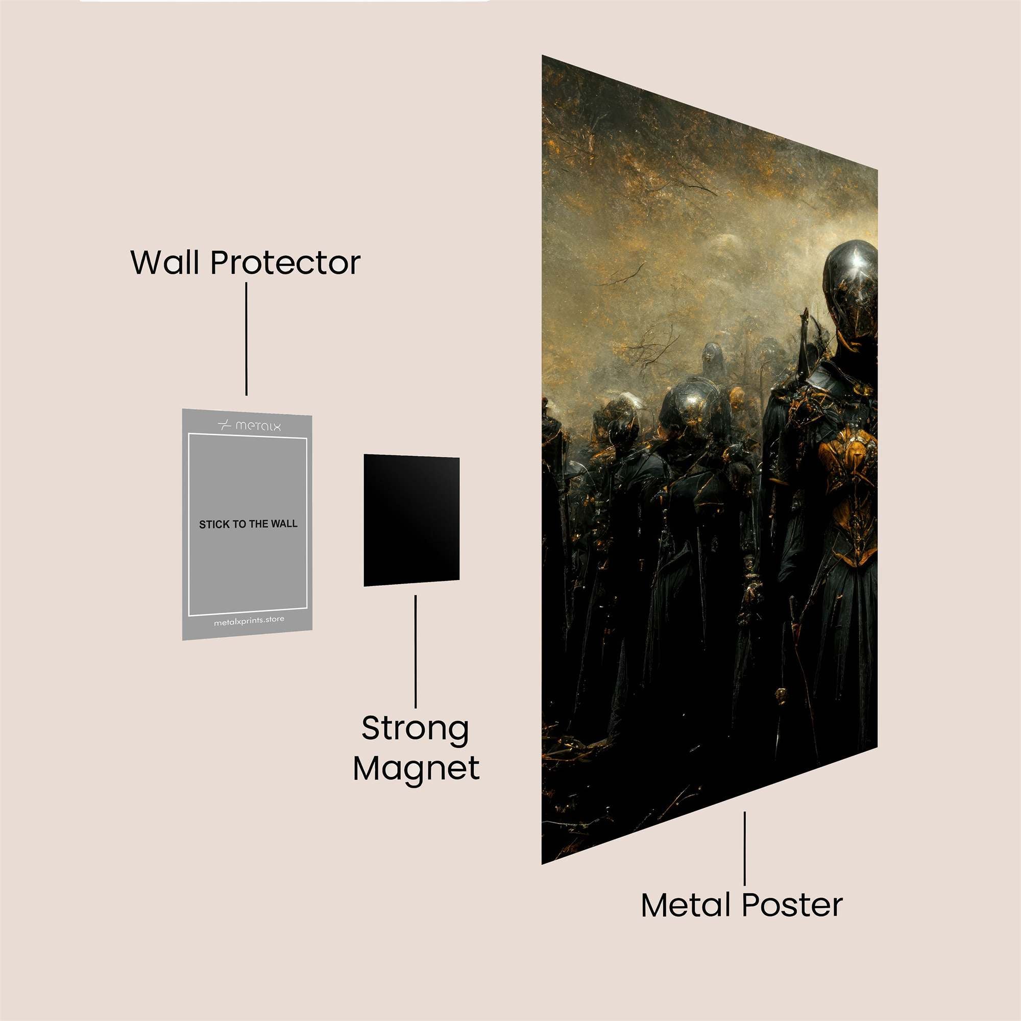 Knight Gloom Safe Wall Magnetic / M