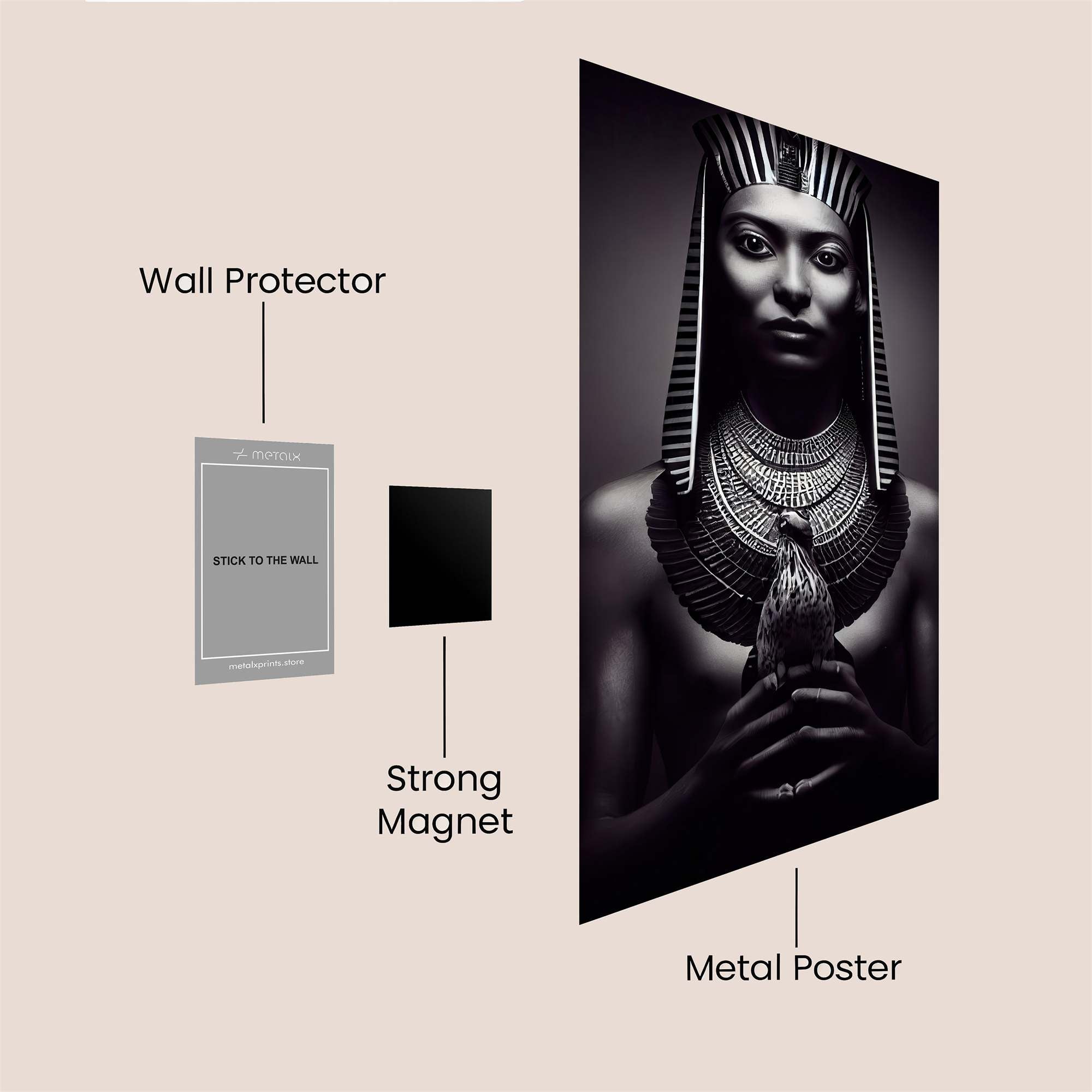 Nefertiti Enigmatic Safe Wall Magnetic / M