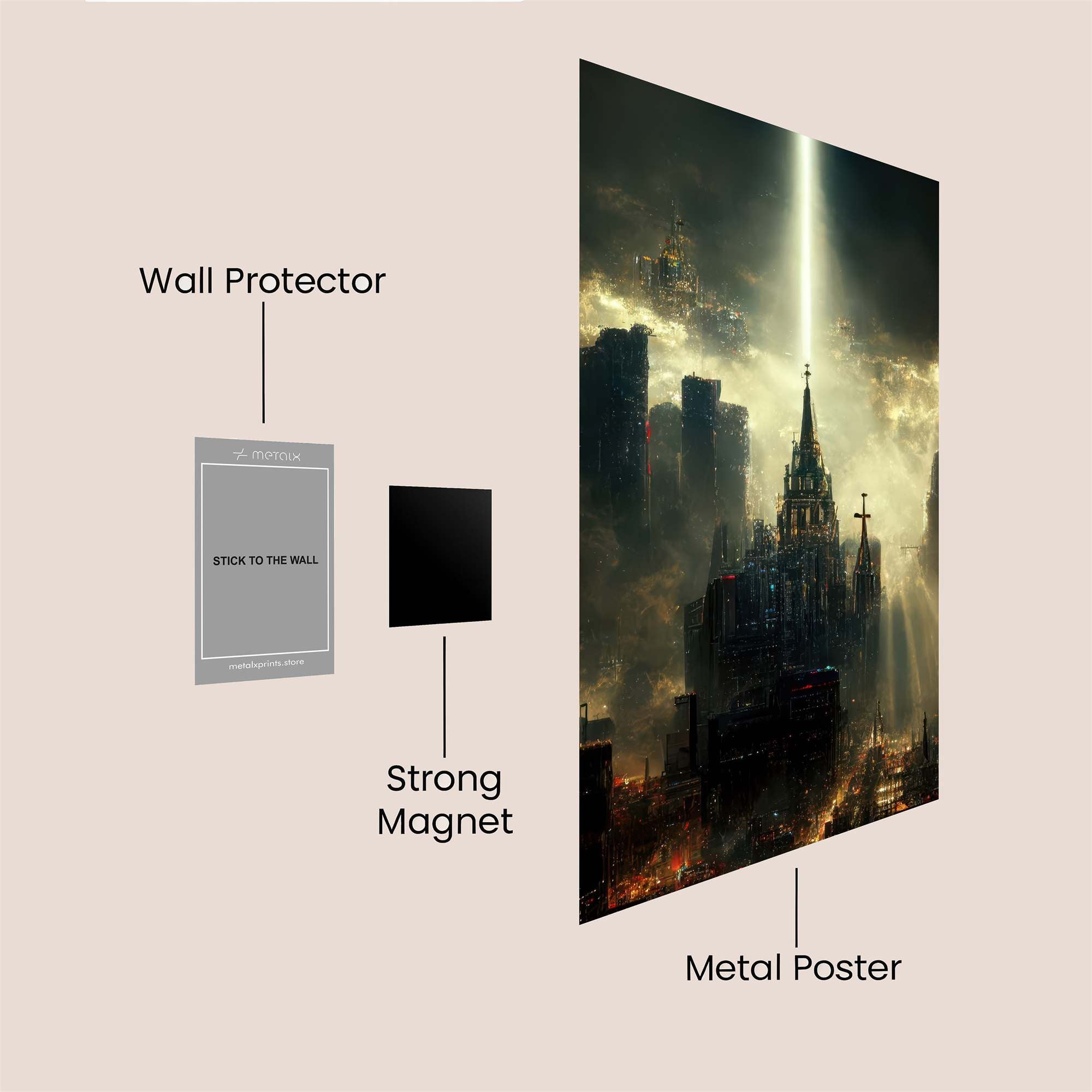 Cathedral Radiance Safe Wall Magnetic / M