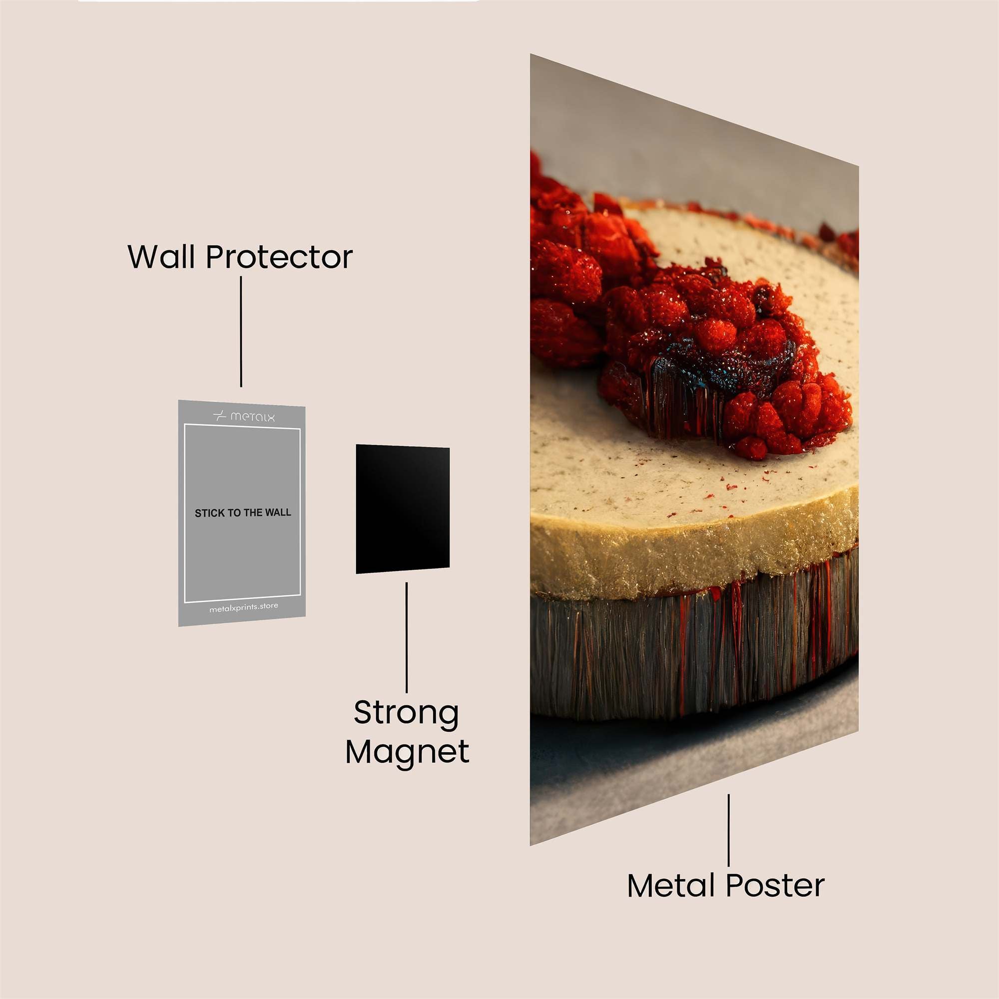 Berry Eruption Safe Wall Magnetic / M