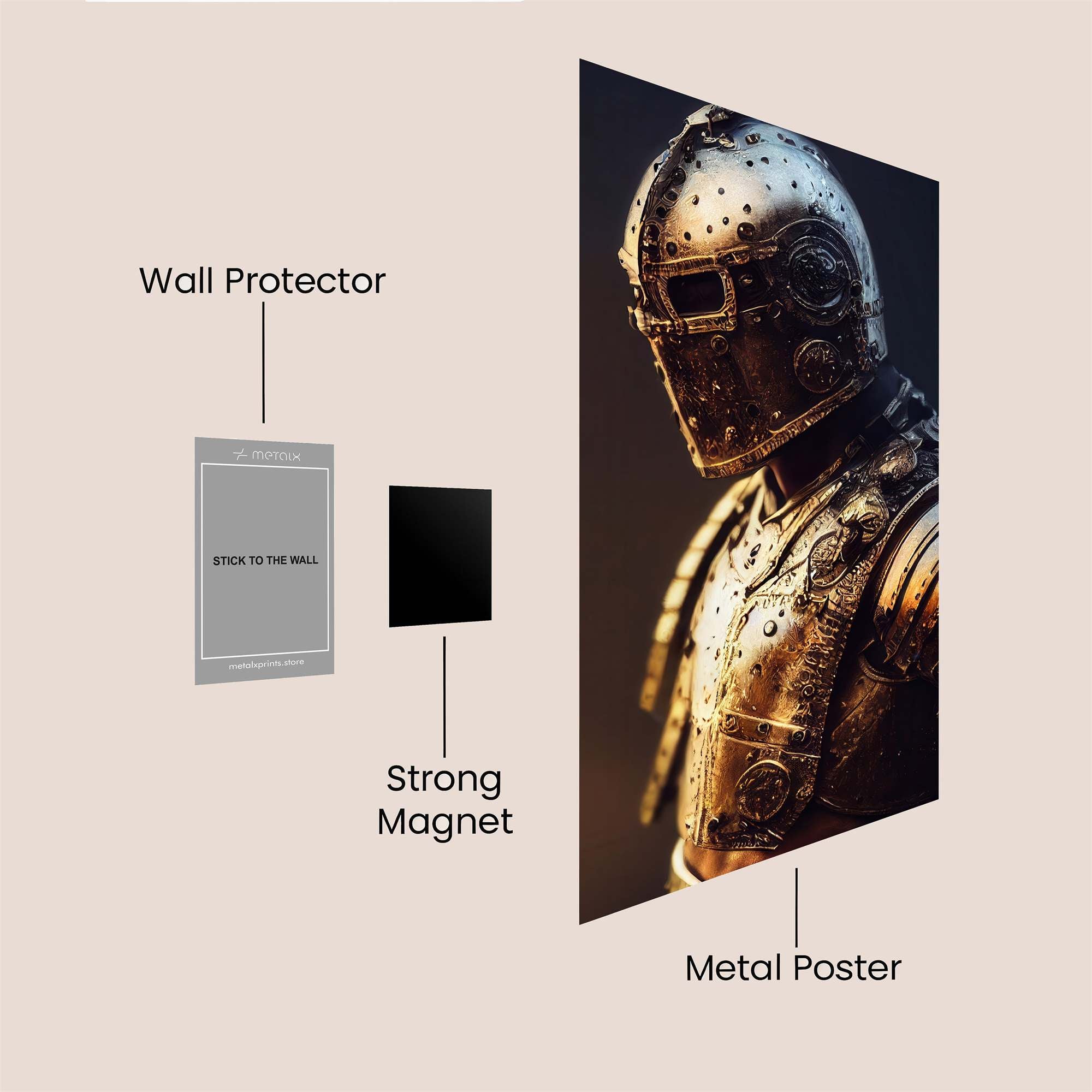 Knight Sombre Safe Wall Magnetic / M