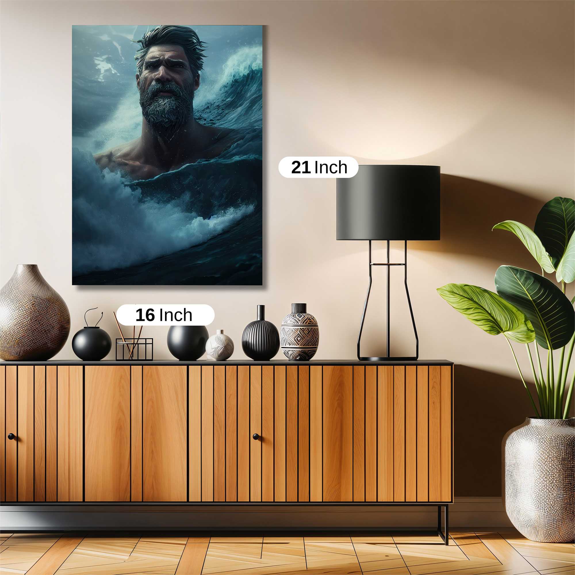 Poseidon Enraged Safe Wall Magnetic / M
