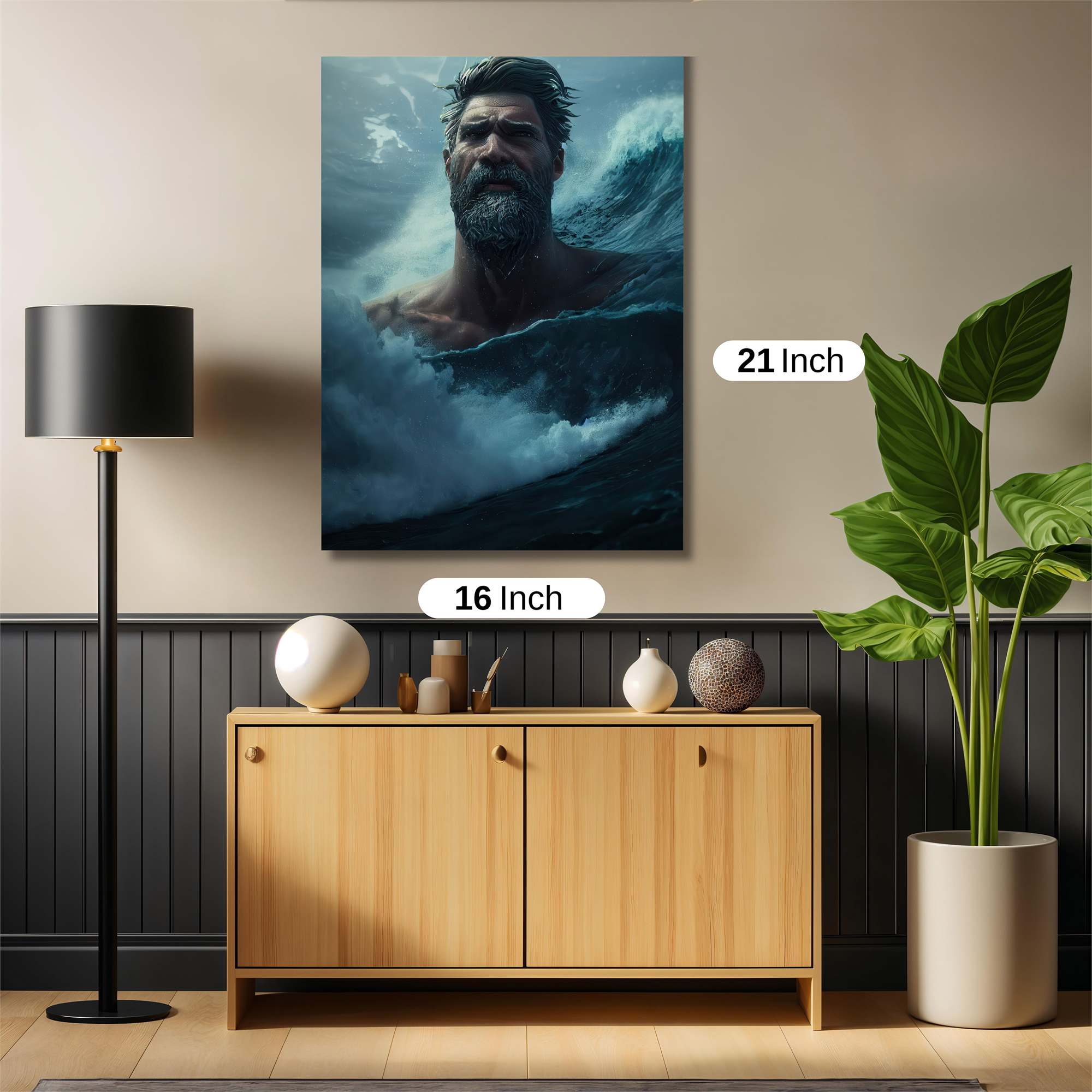 Poseidon Enraged Safe Wall Magnetic / M