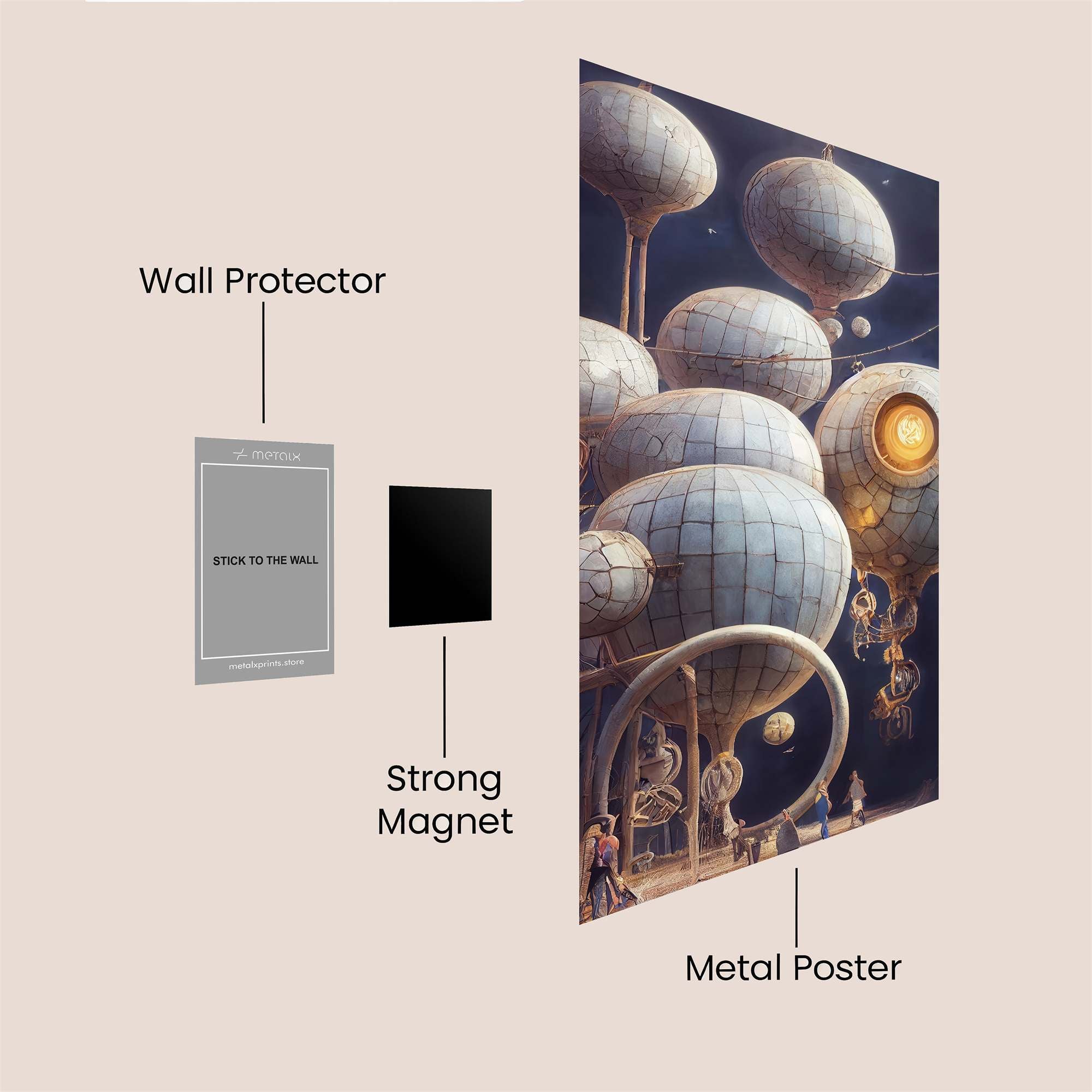 Steampunk Serenity Safe Wall Magnetic / M