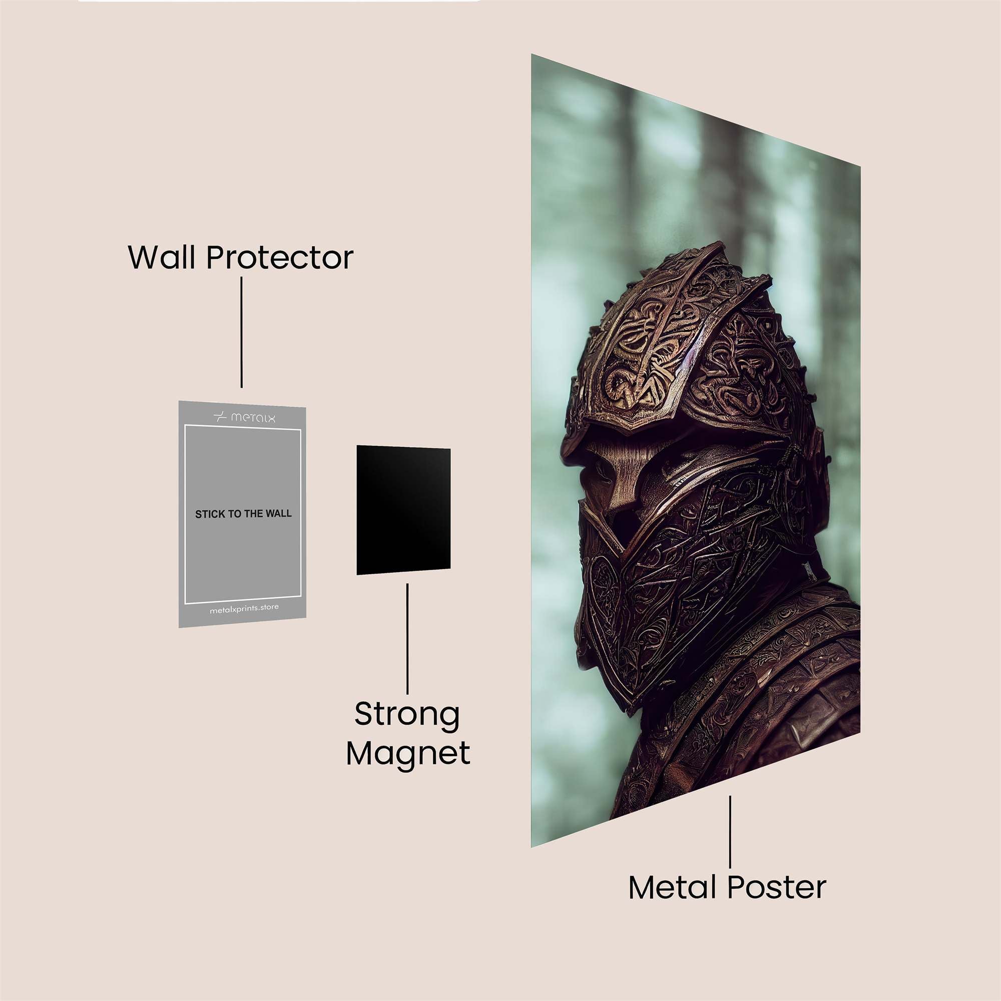Knight Sombre Safe Wall Magnetic / M