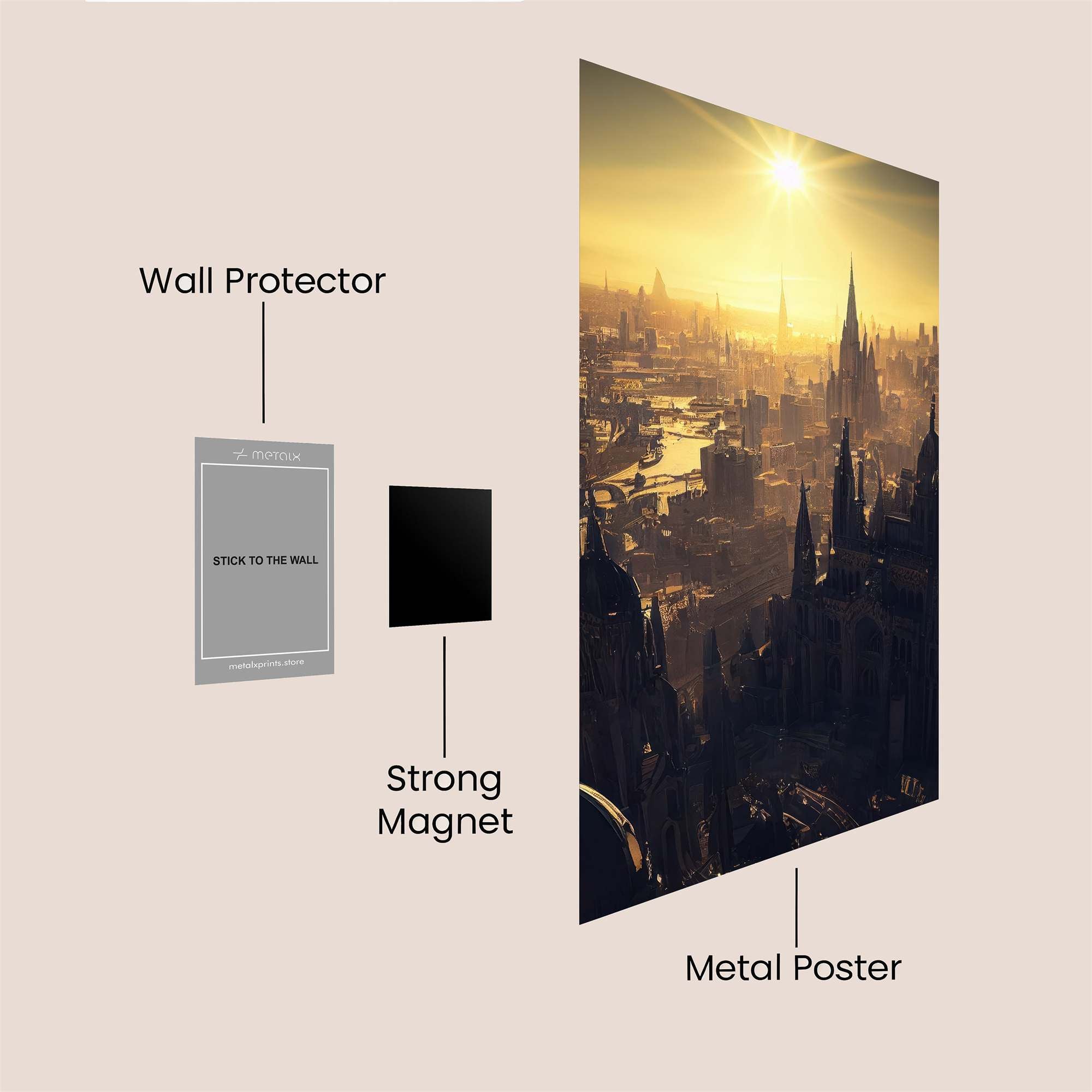 Gotham Dawn Safe Wall Magnetic / M