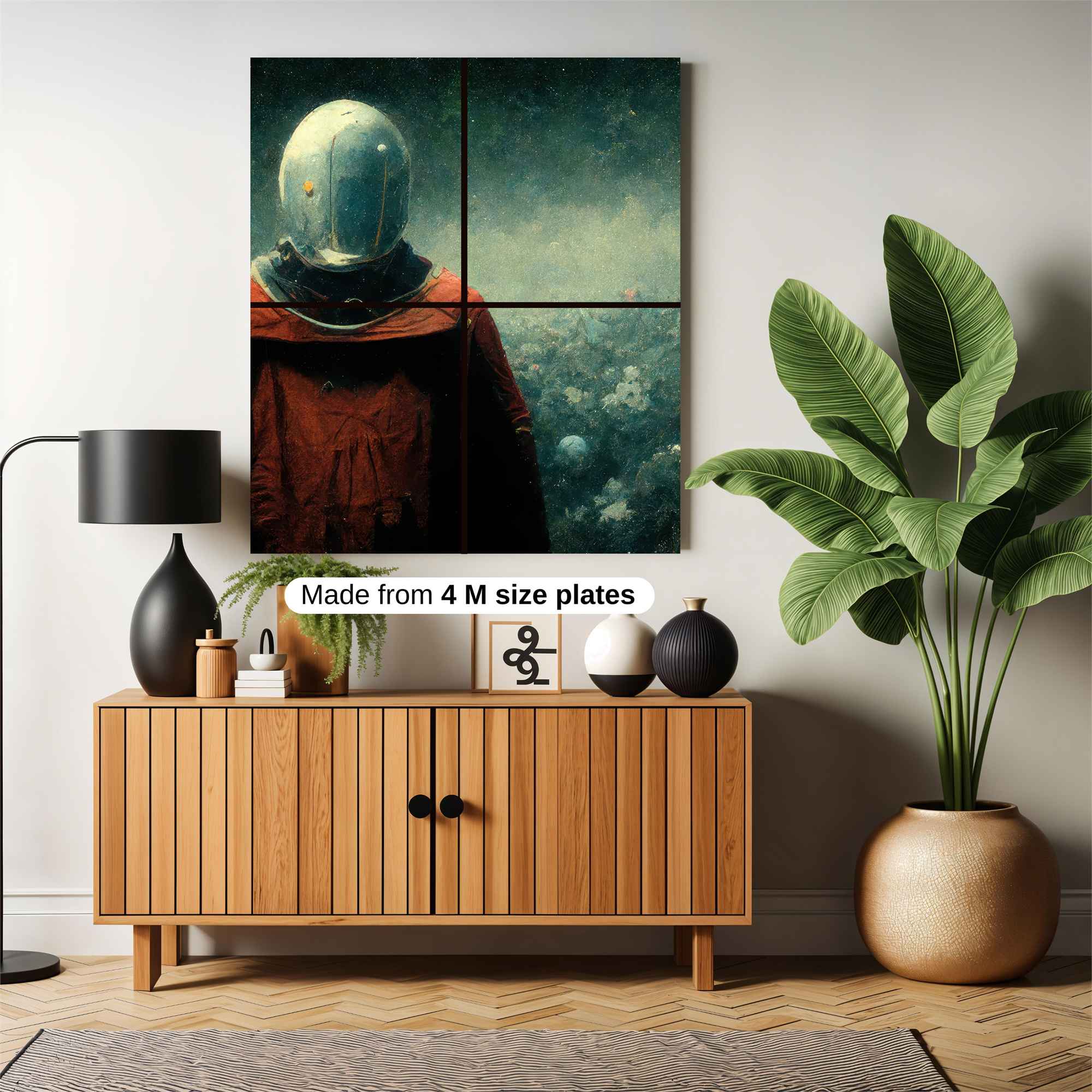 Astronaut Solitude Safe Wall Magnetic / M