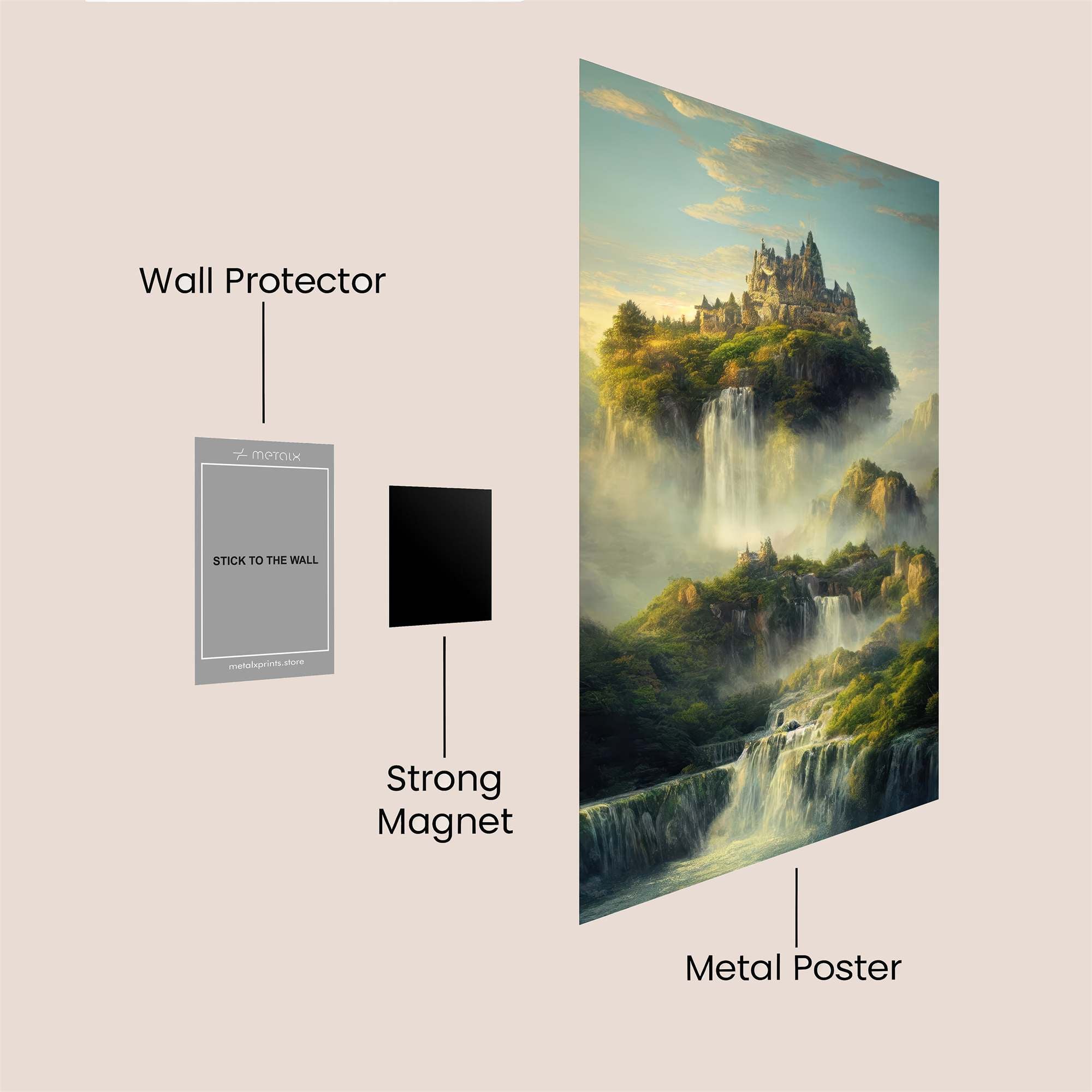 Castle Enchanting Safe Wall Magnetic / M