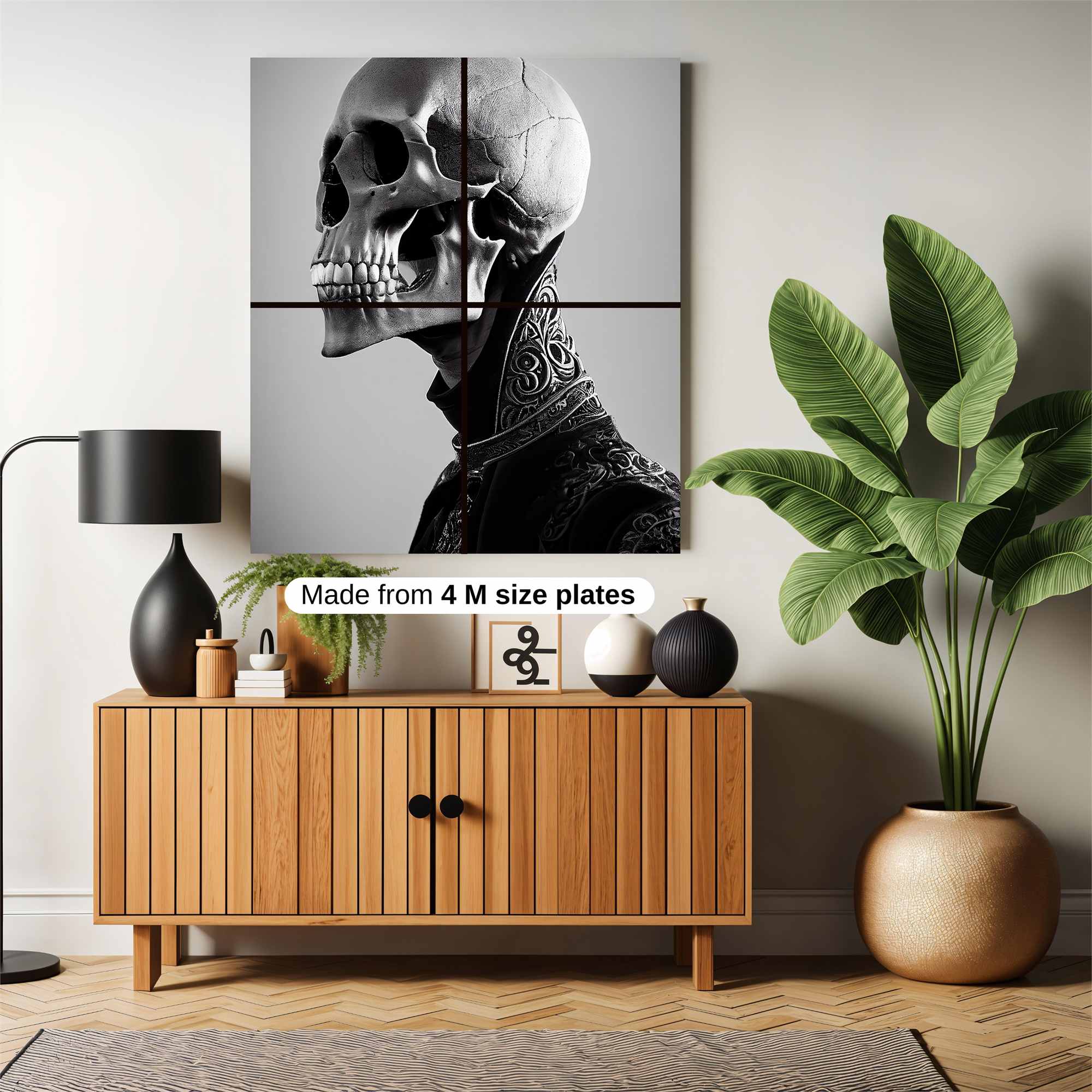 Skull Elegance Safe Wall Magnetic / M
