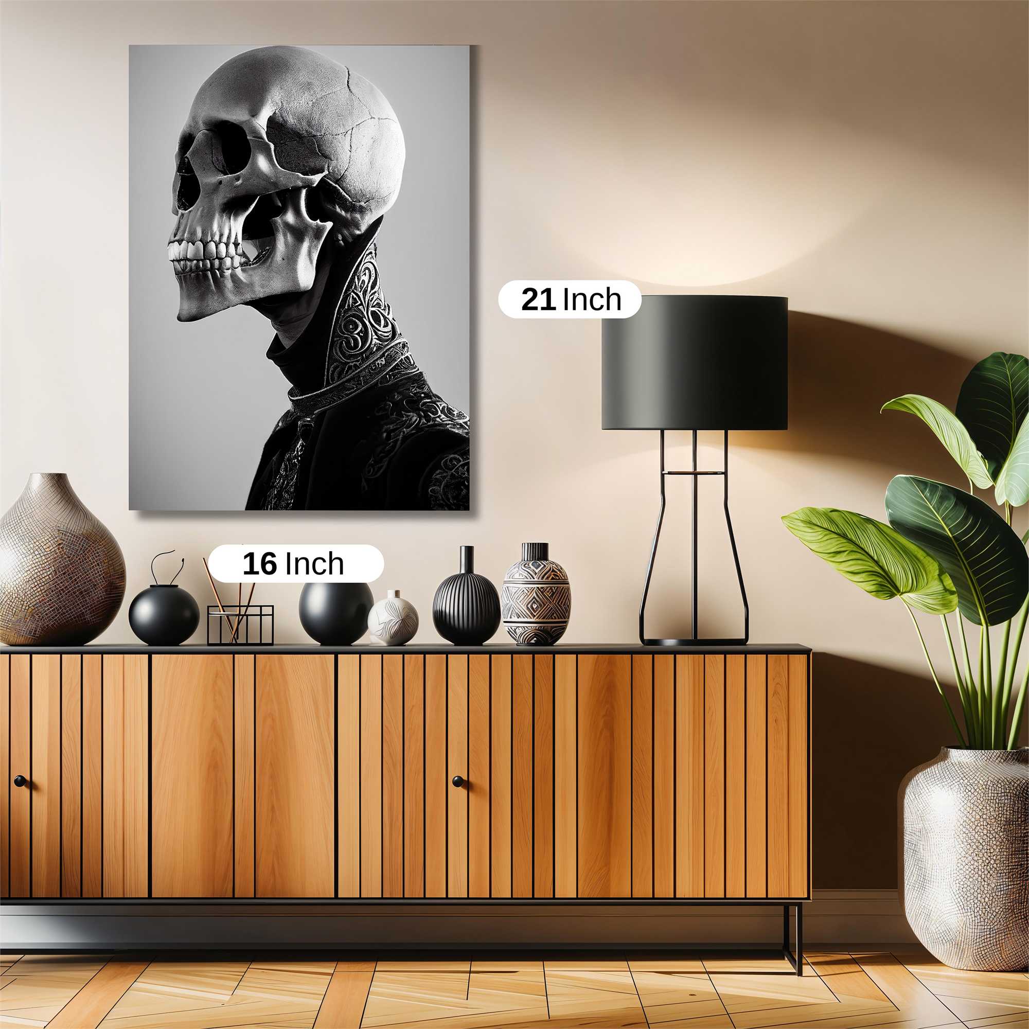 Skull Elegance Safe Wall Magnetic / M