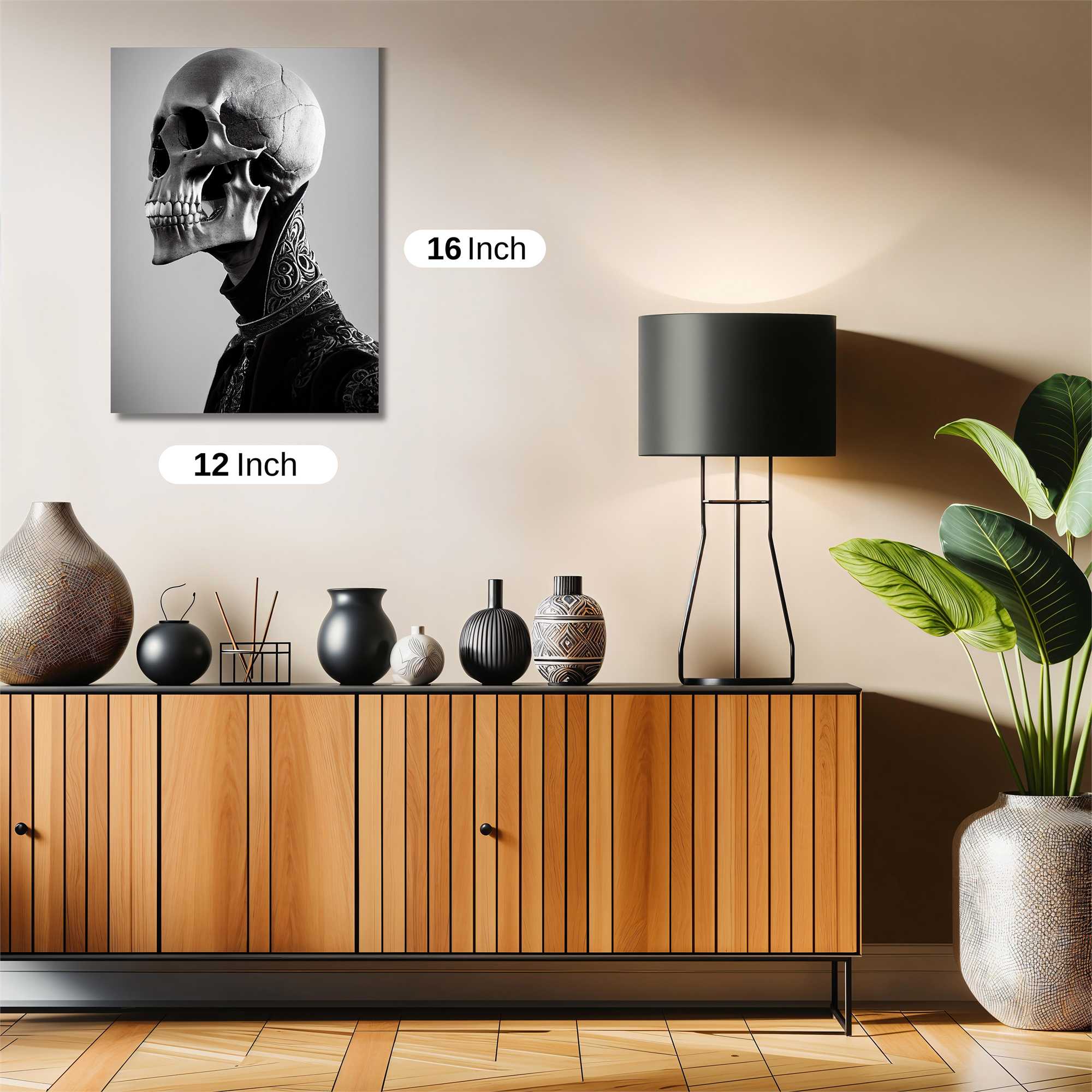 Skull Elegance Safe Wall Magnetic / M