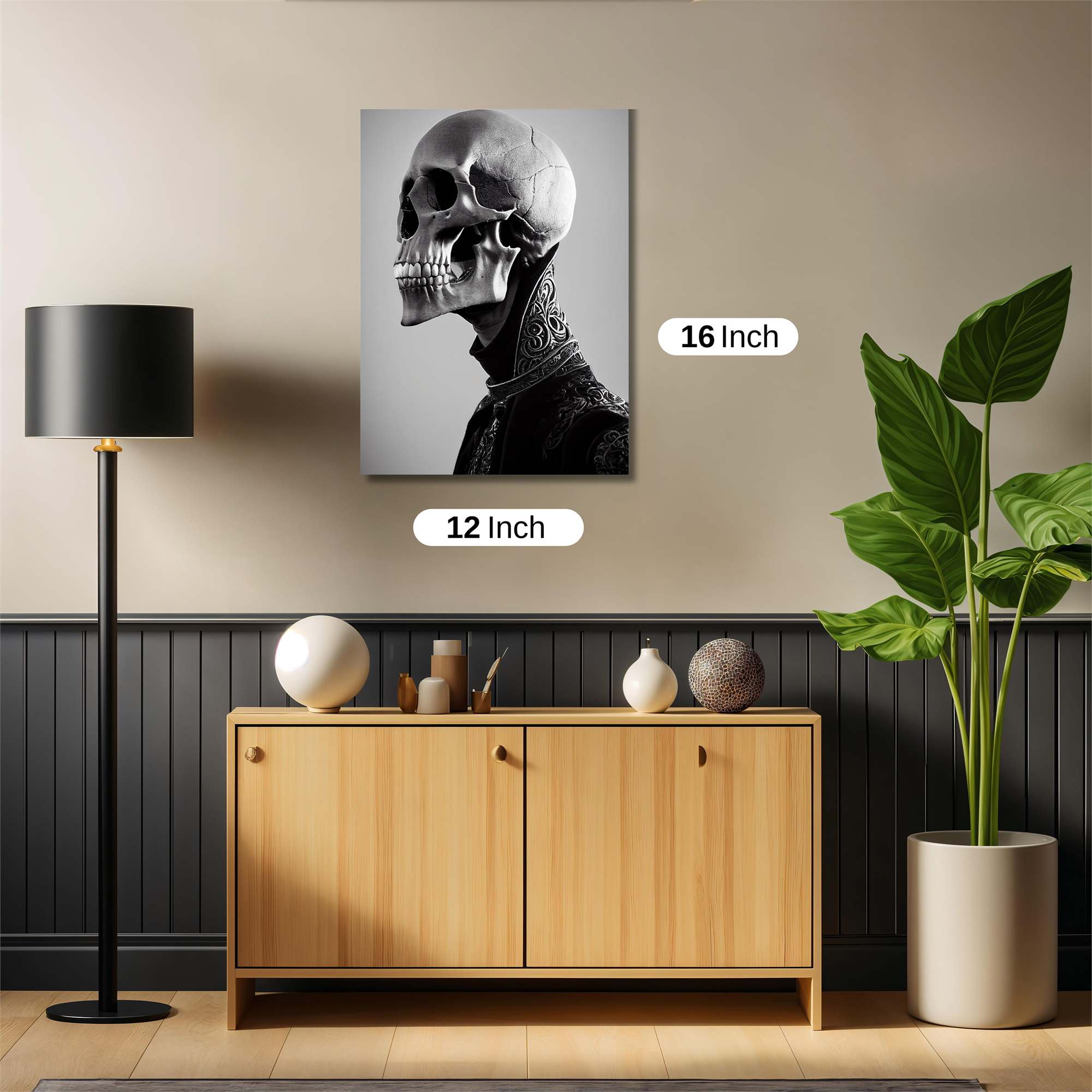 Skull Elegance Safe Wall Magnetic / M
